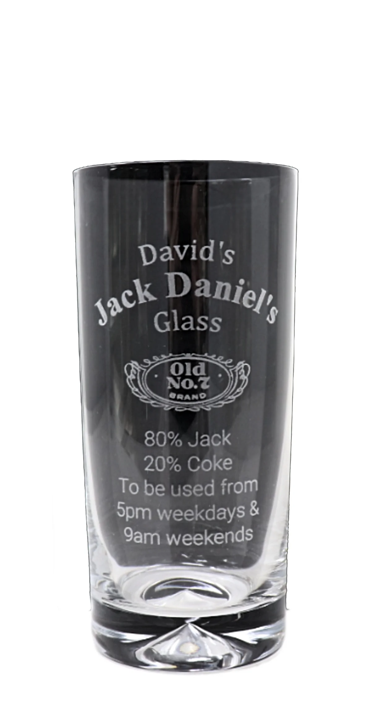 Personalised Highball Glass - Jack Daniels % Design - Image 3