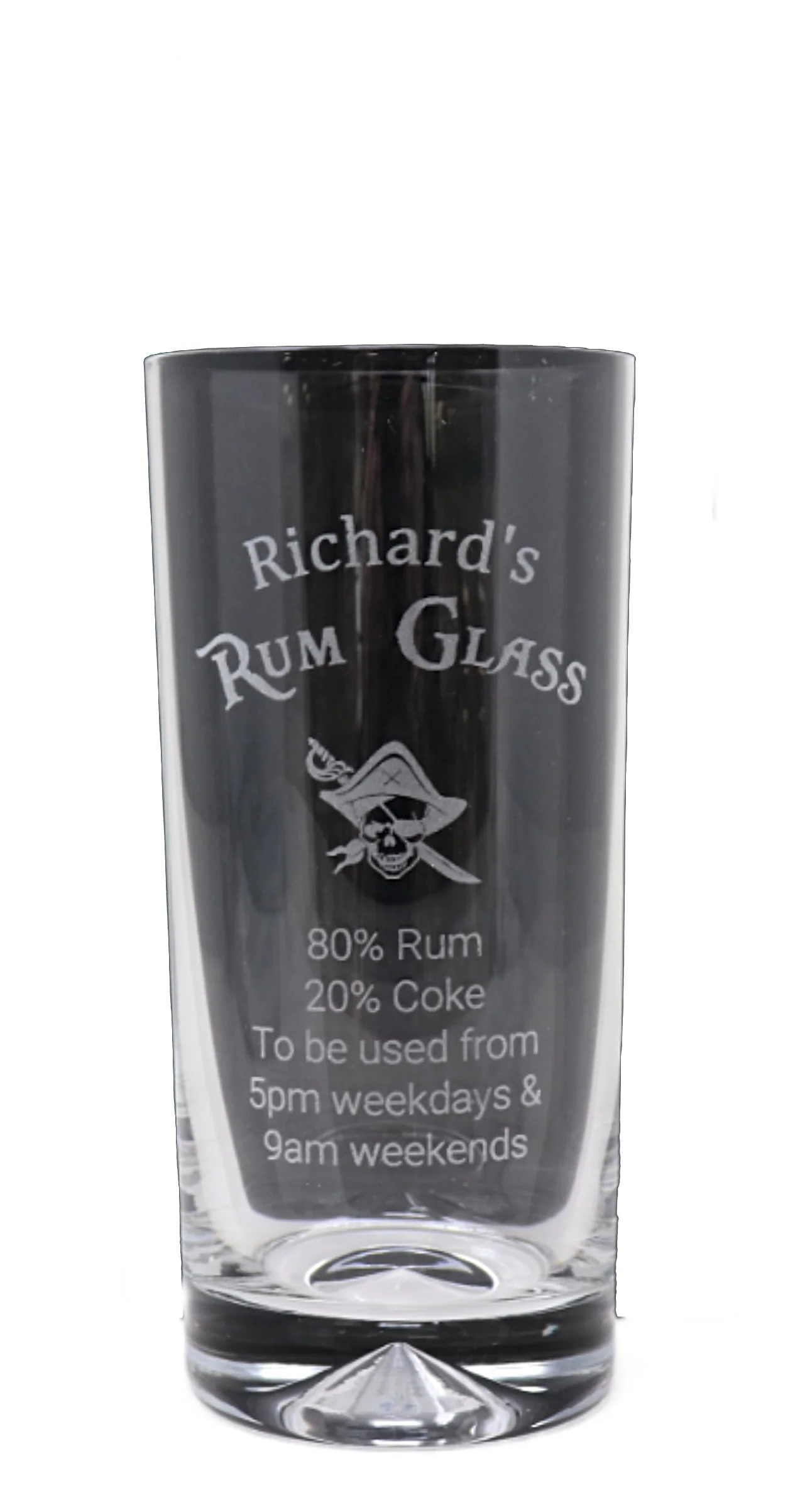 Personalised Rum % Highball Glass - Image 3