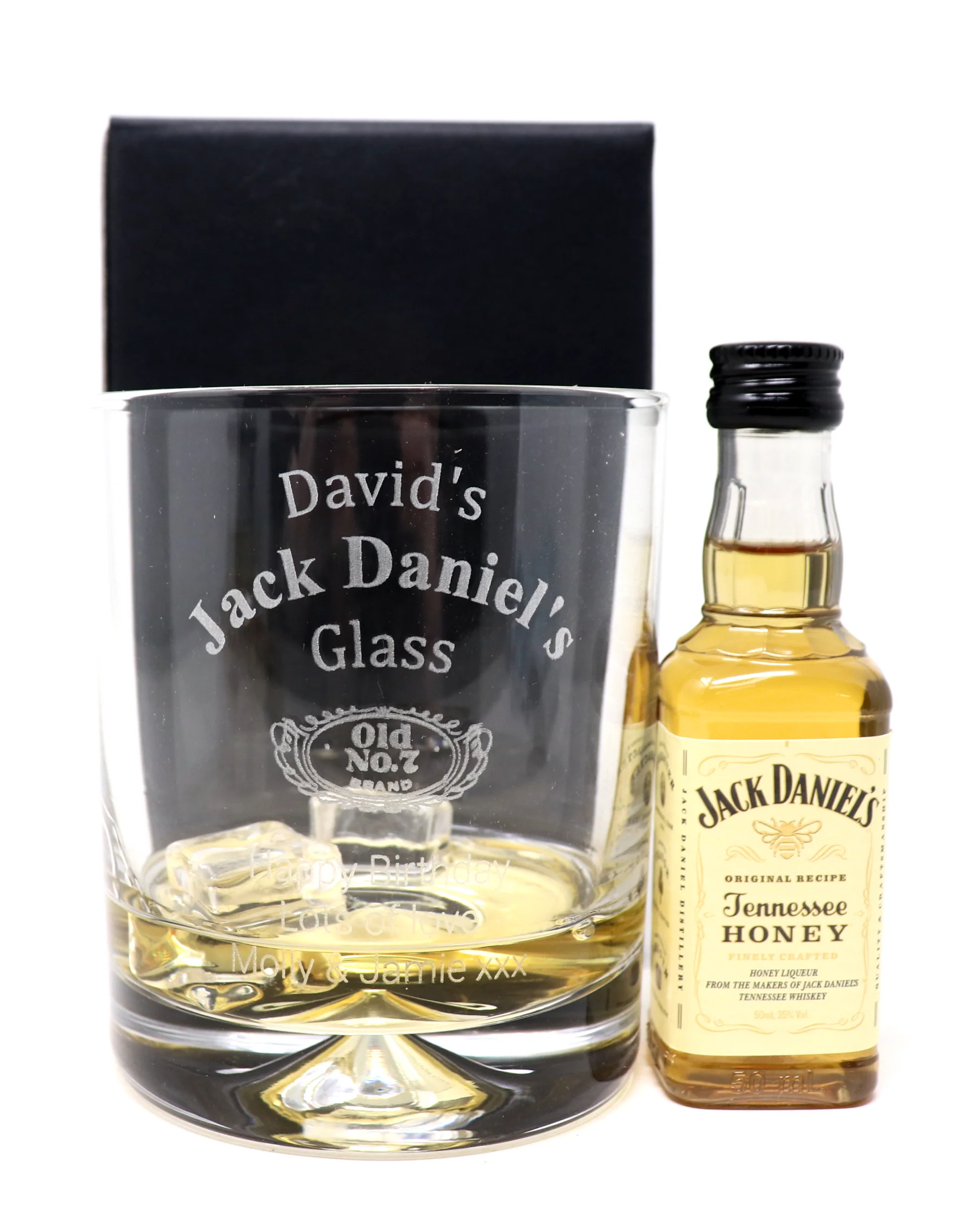 Personalised Glass Tumbler & Miniature - Jack Daniels Design - Image 11