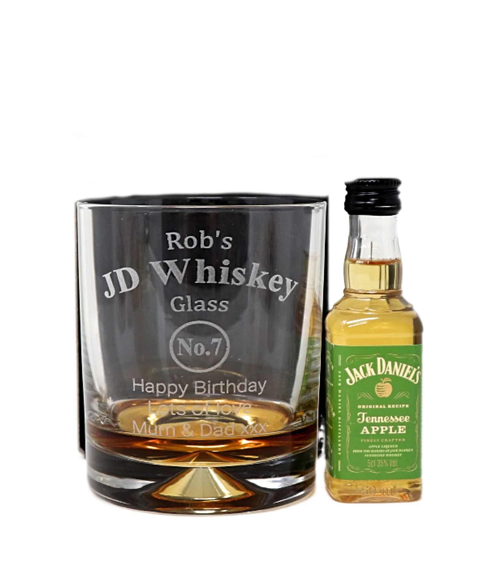 Personalised Glass Tumbler & Miniature - Jack Daniels Design - Image 18