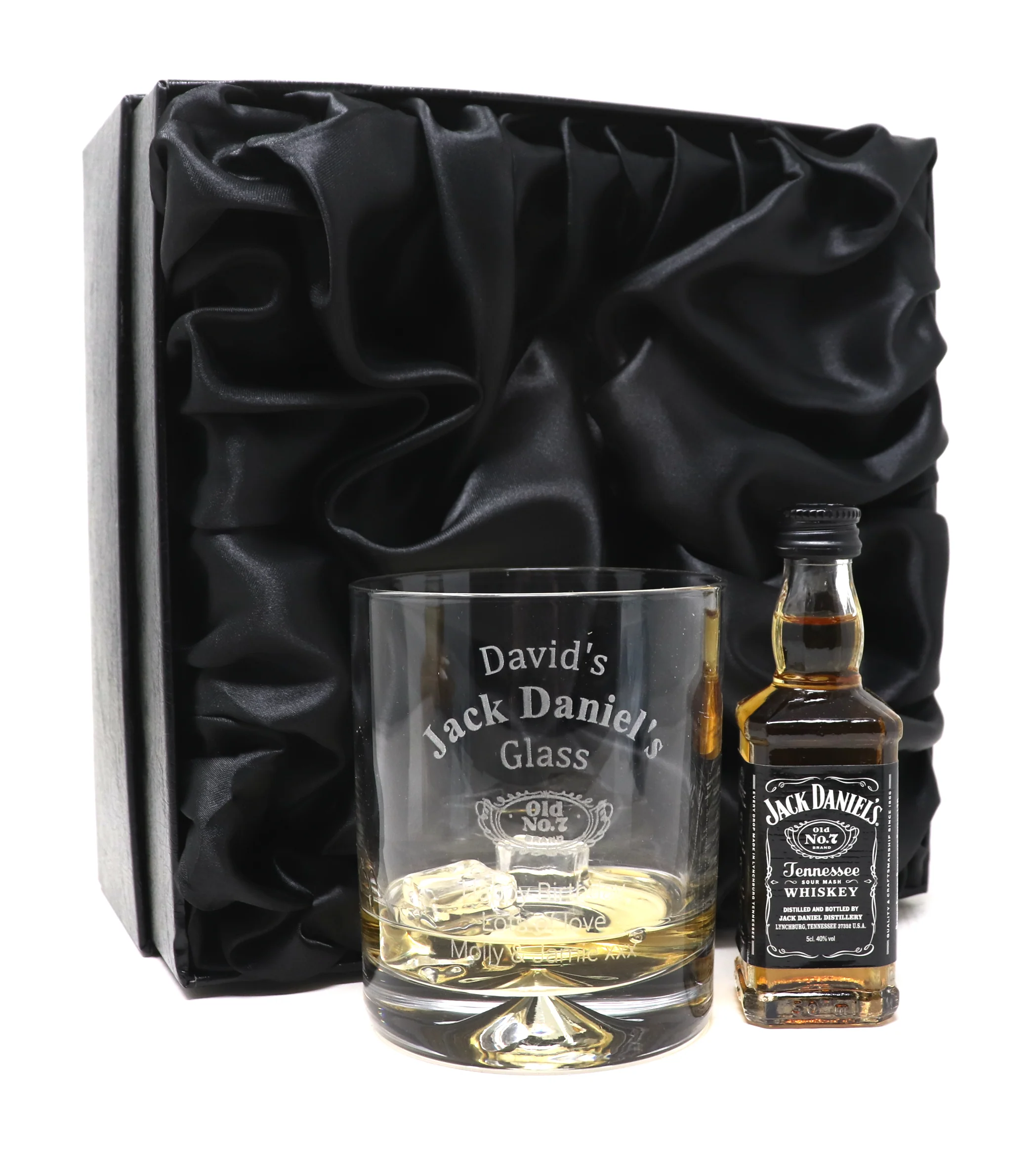 Personalised Glass Tumbler & Miniature - Jack Daniels Design - Image 3