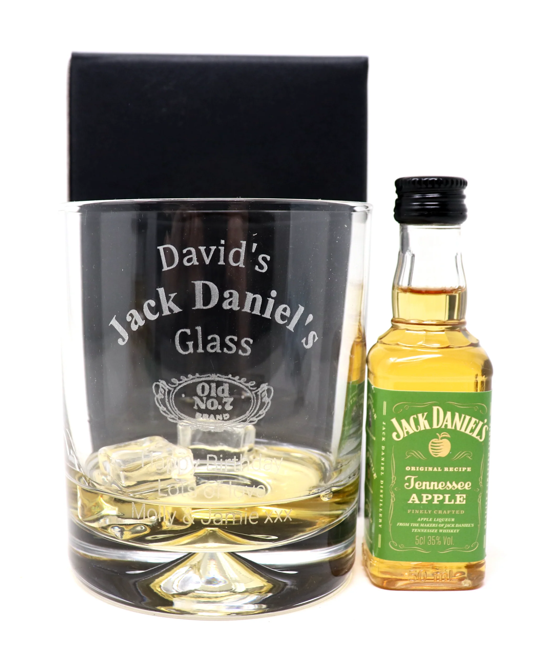 Personalised Glass Tumbler & Miniature - Jack Daniels Design - Image 6