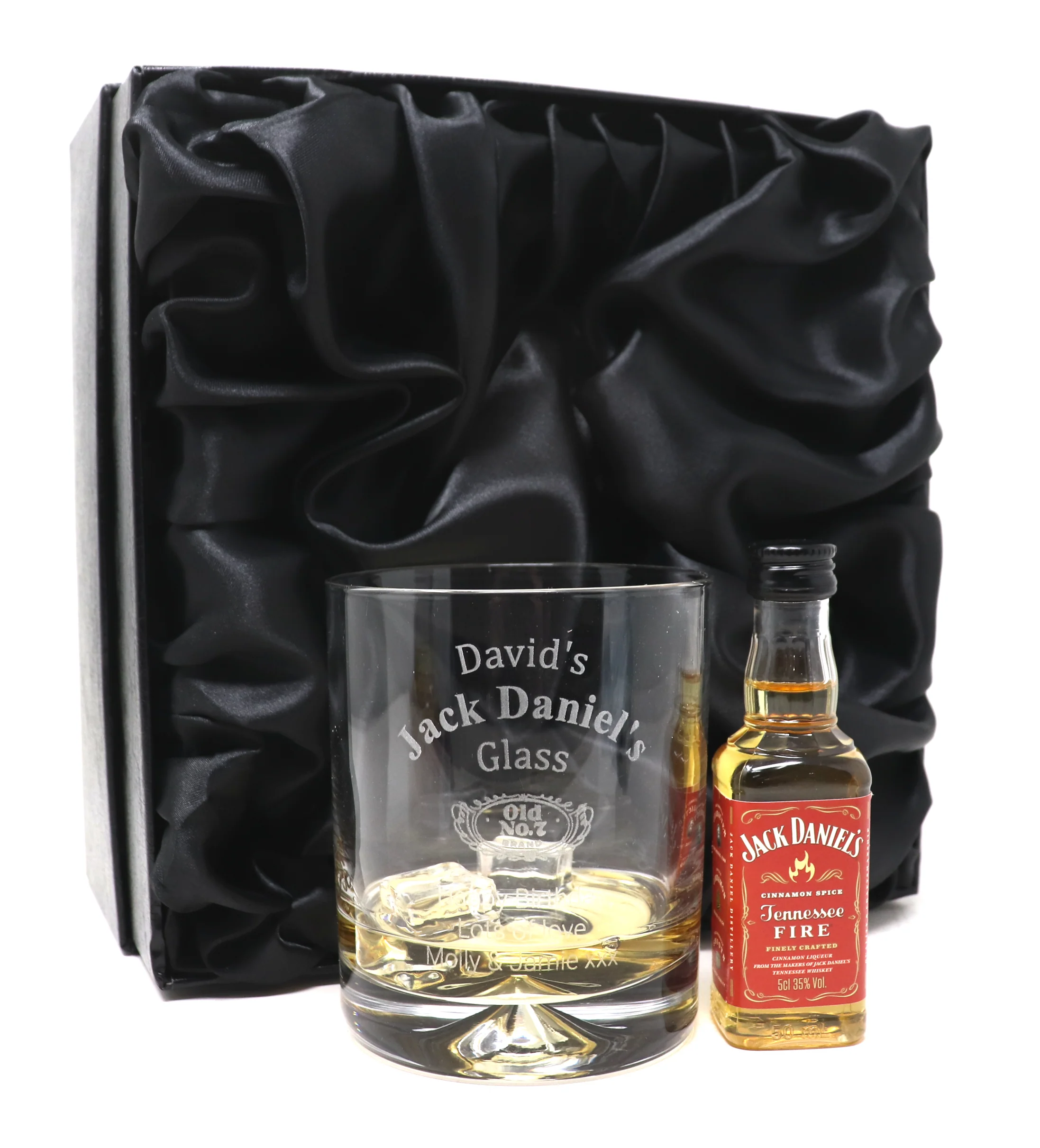Personalised Glass Tumbler & Miniature - Jack Daniels Design - Image 7