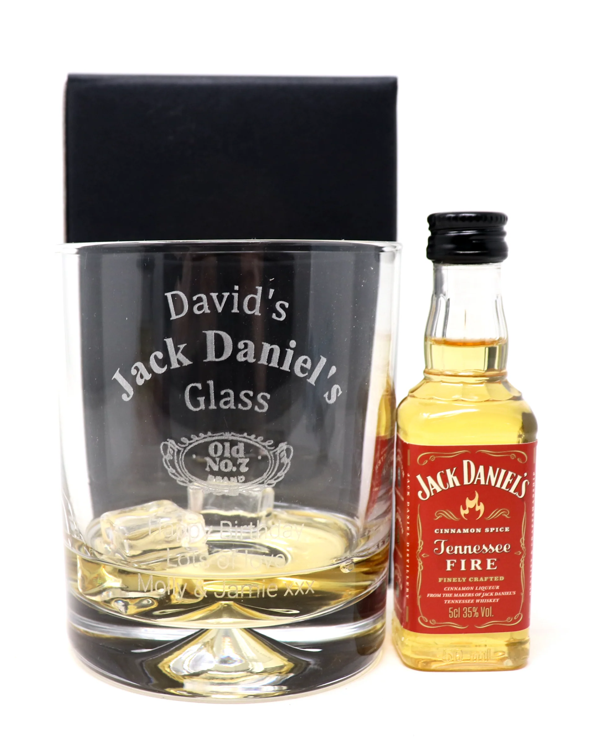 Personalised Glass Tumbler & Miniature - Jack Daniels Design - Image 8