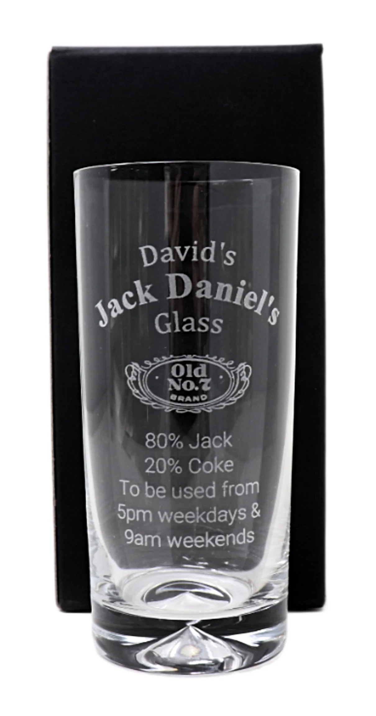 Personalised Highball Glass & Miniature - Jack Daniels % Design - Image 18