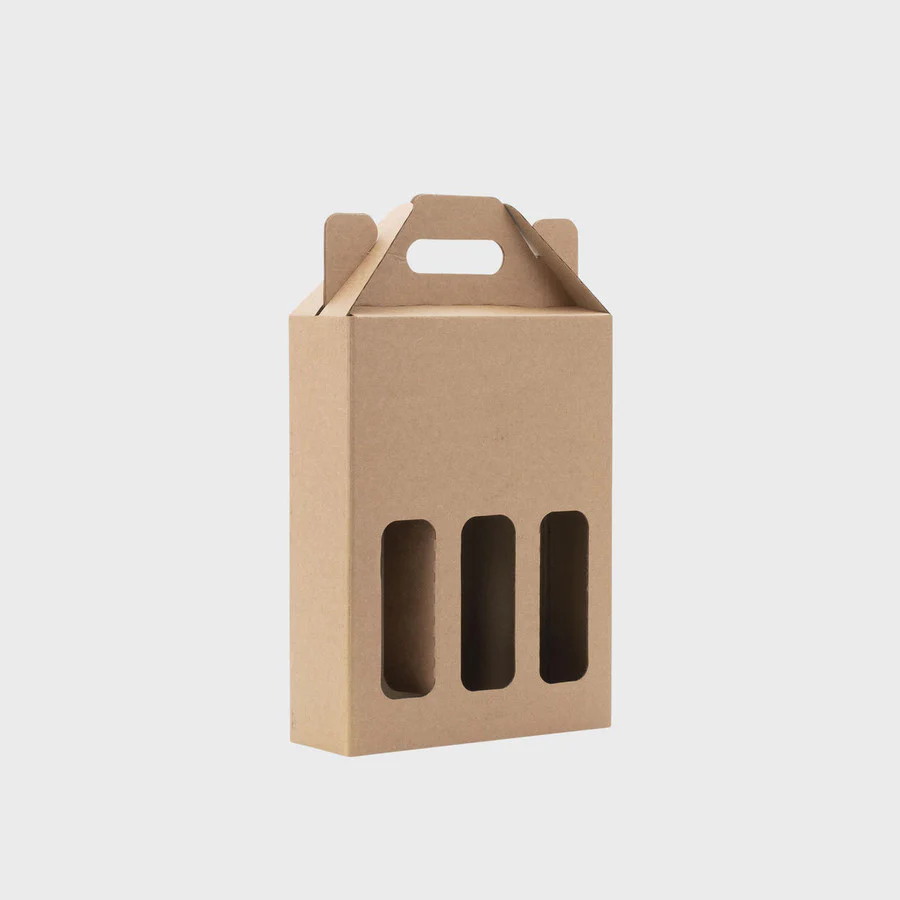 Personalised Kraft Beer Box & 3 Bottles of Lager Gift Set - Image 2