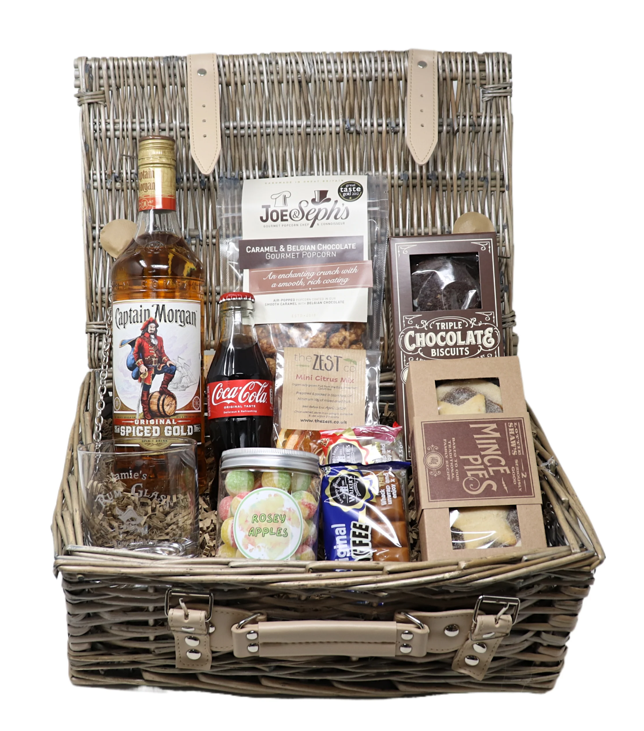 Personalised Luxury Captain Morgan Rum Alcohol Christmas  Hamper