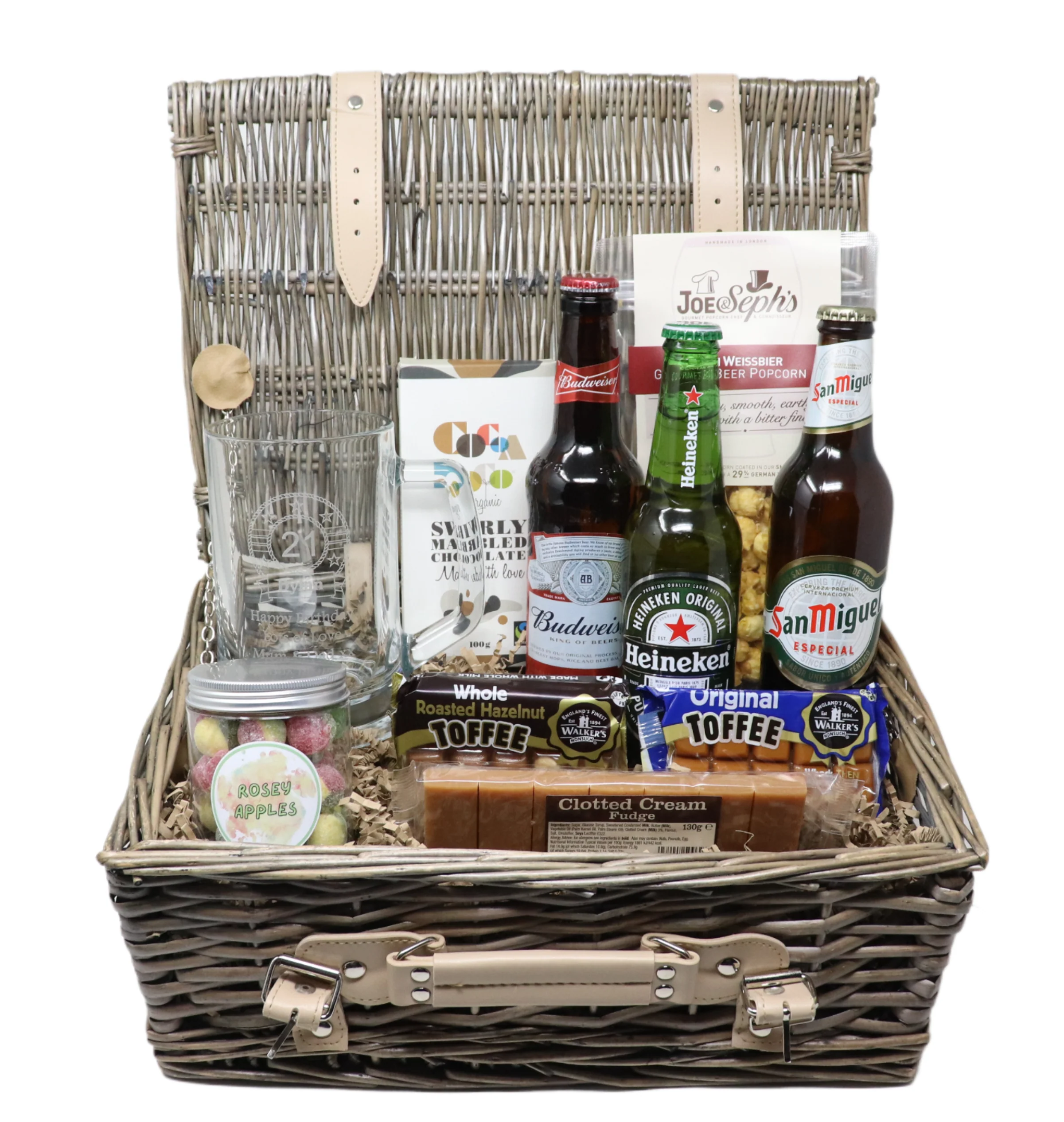 Personalised Luxury Lager Beer Hamper Gift Set - Birthday Design Pint Tankard