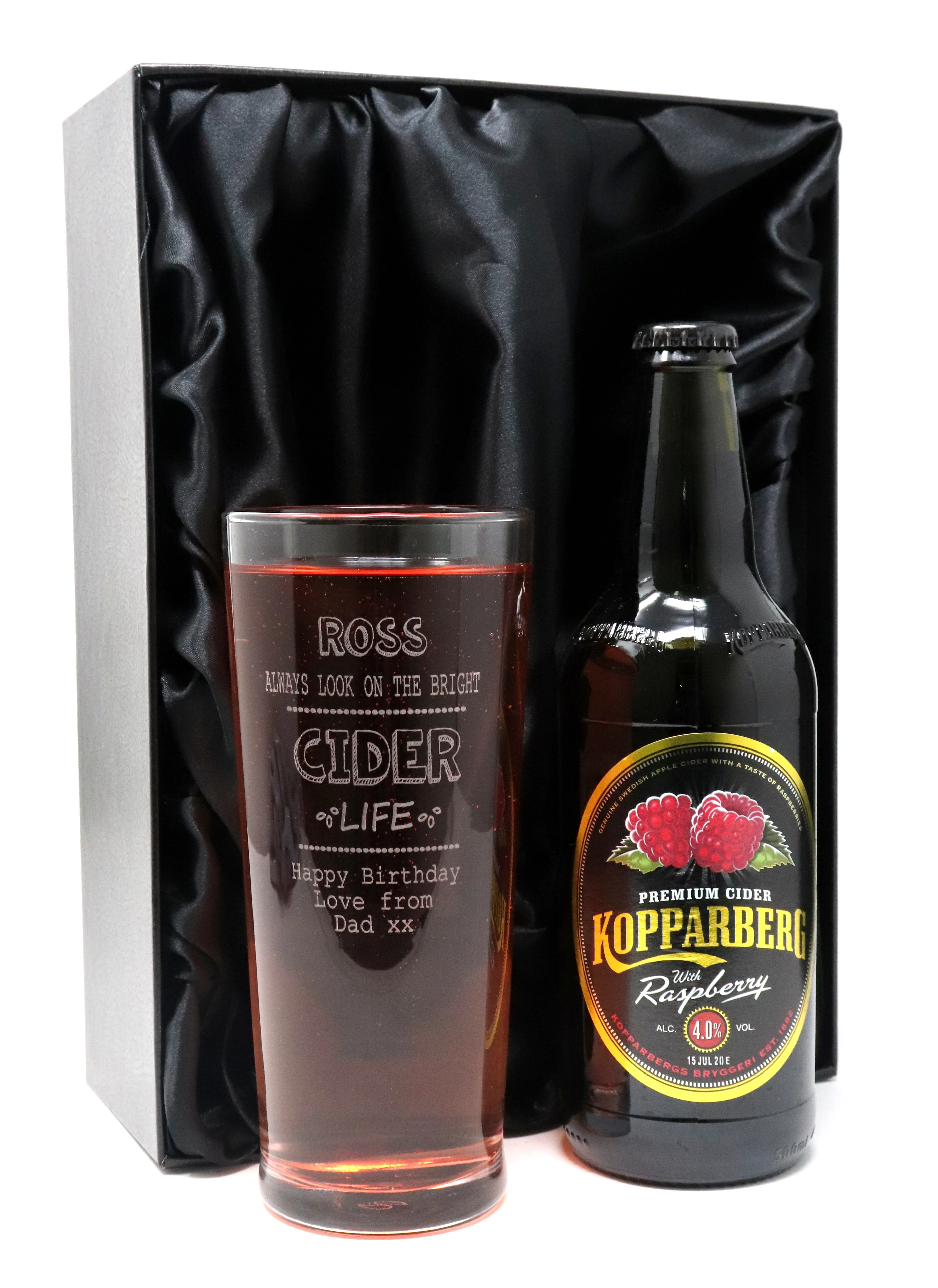 Personalised Pint Glass & Cider - Bright Cider Life Design - Image 4