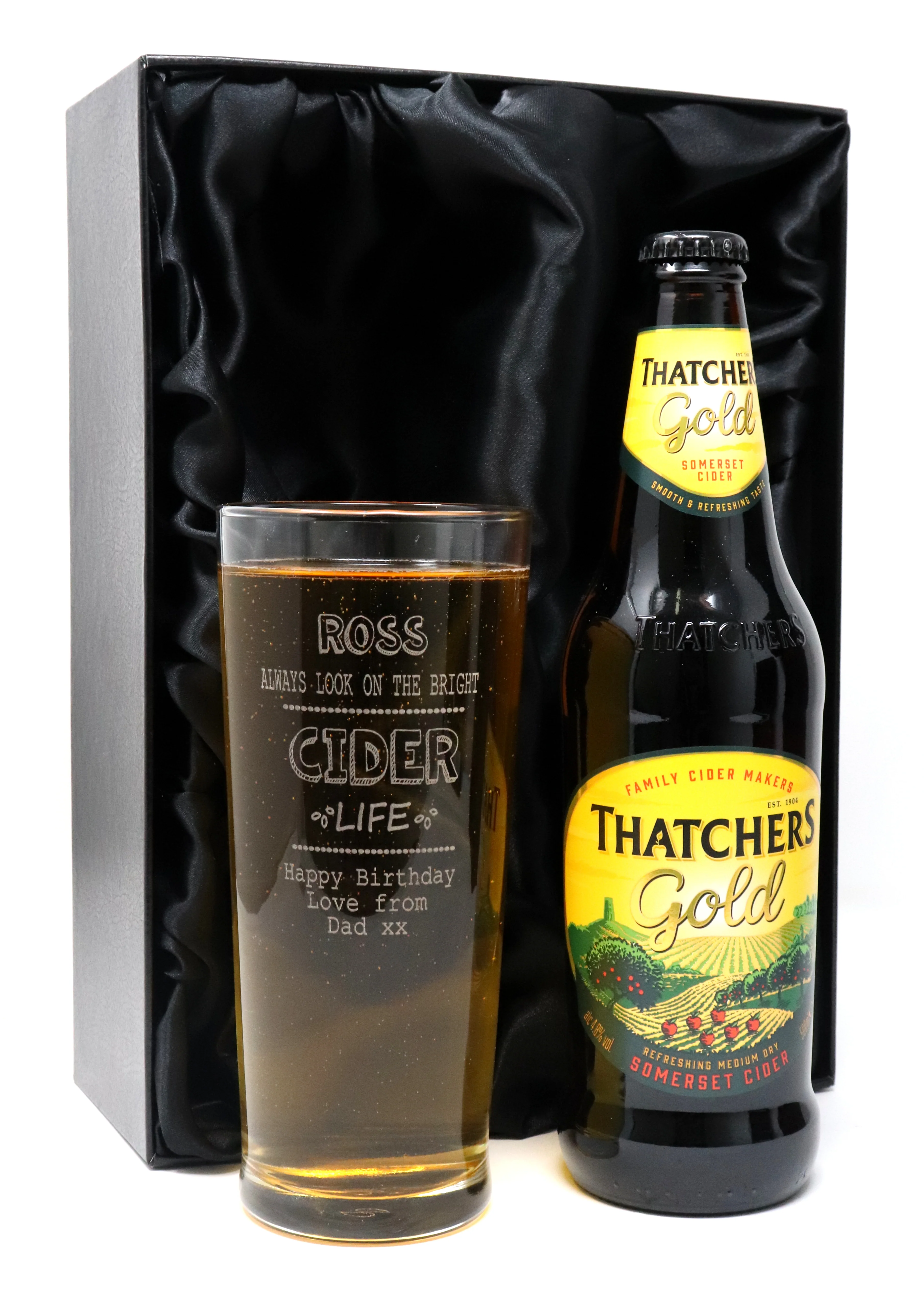 Personalised Pint Glass & Cider - Bright Cider Life Design - Image 5