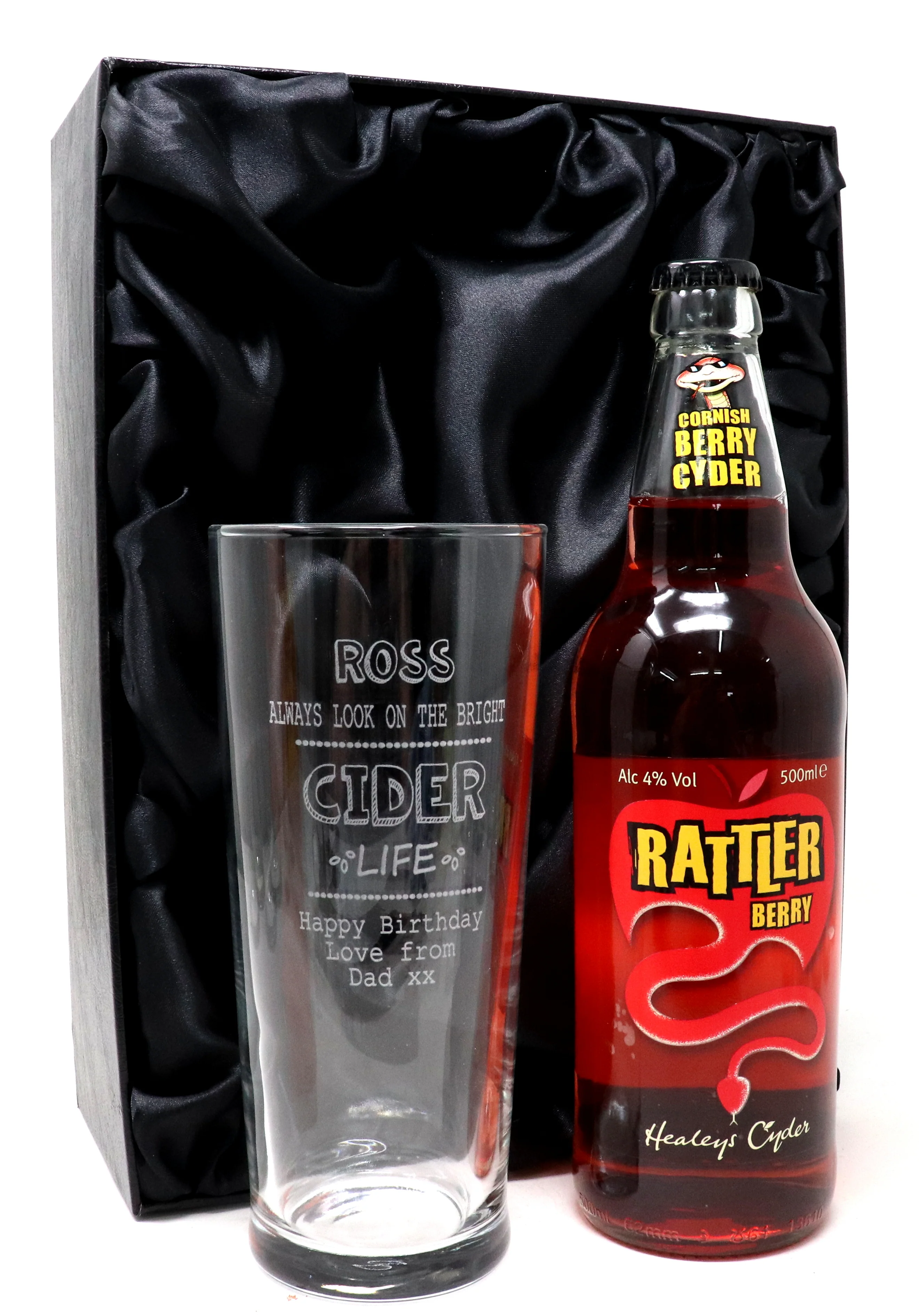 Personalised Pint Glass & Cider - Bright Cider Life Design - Image 7