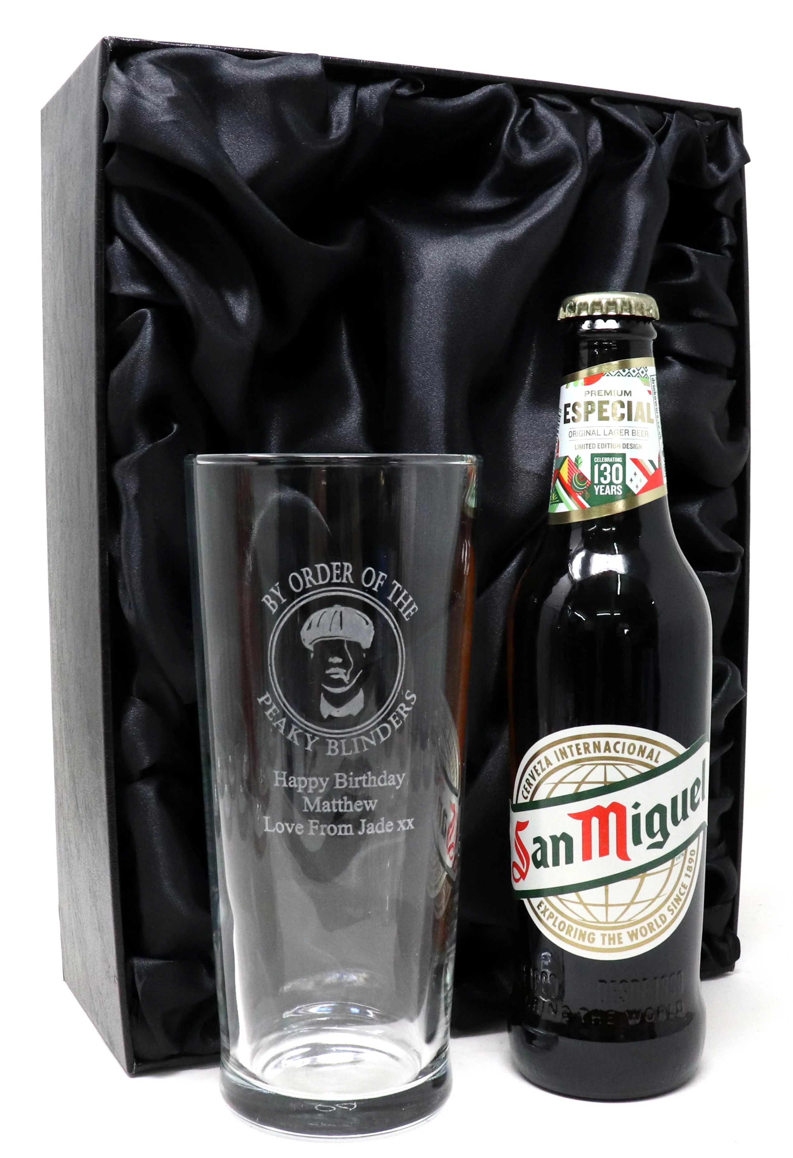 Personalised Pint Glass & Beer/Cider Gift Set - Peaky Blinders Design - Image 12