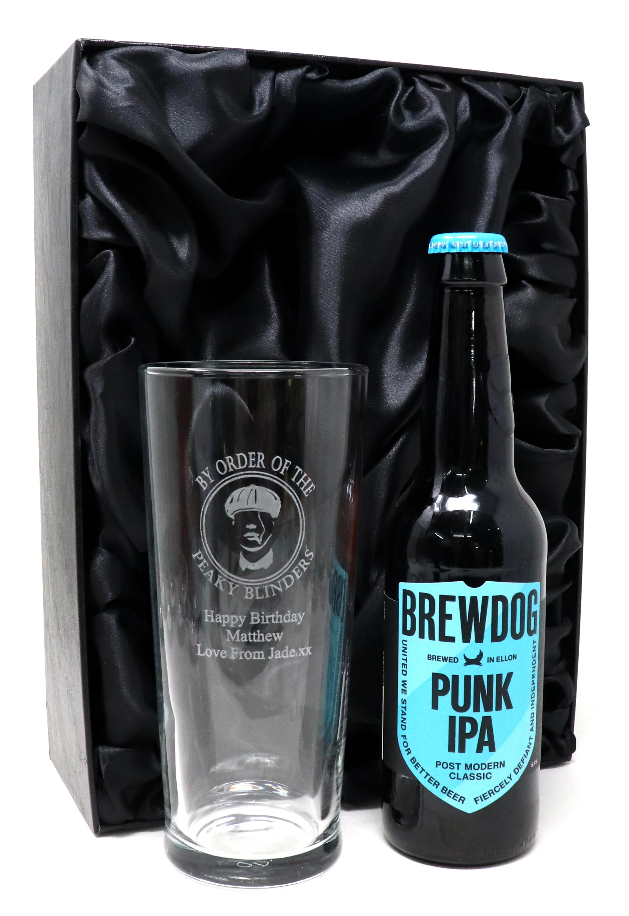 Personalised Pint Glass & Beer/Cider Gift Set - Peaky Blinders Design - Image 13