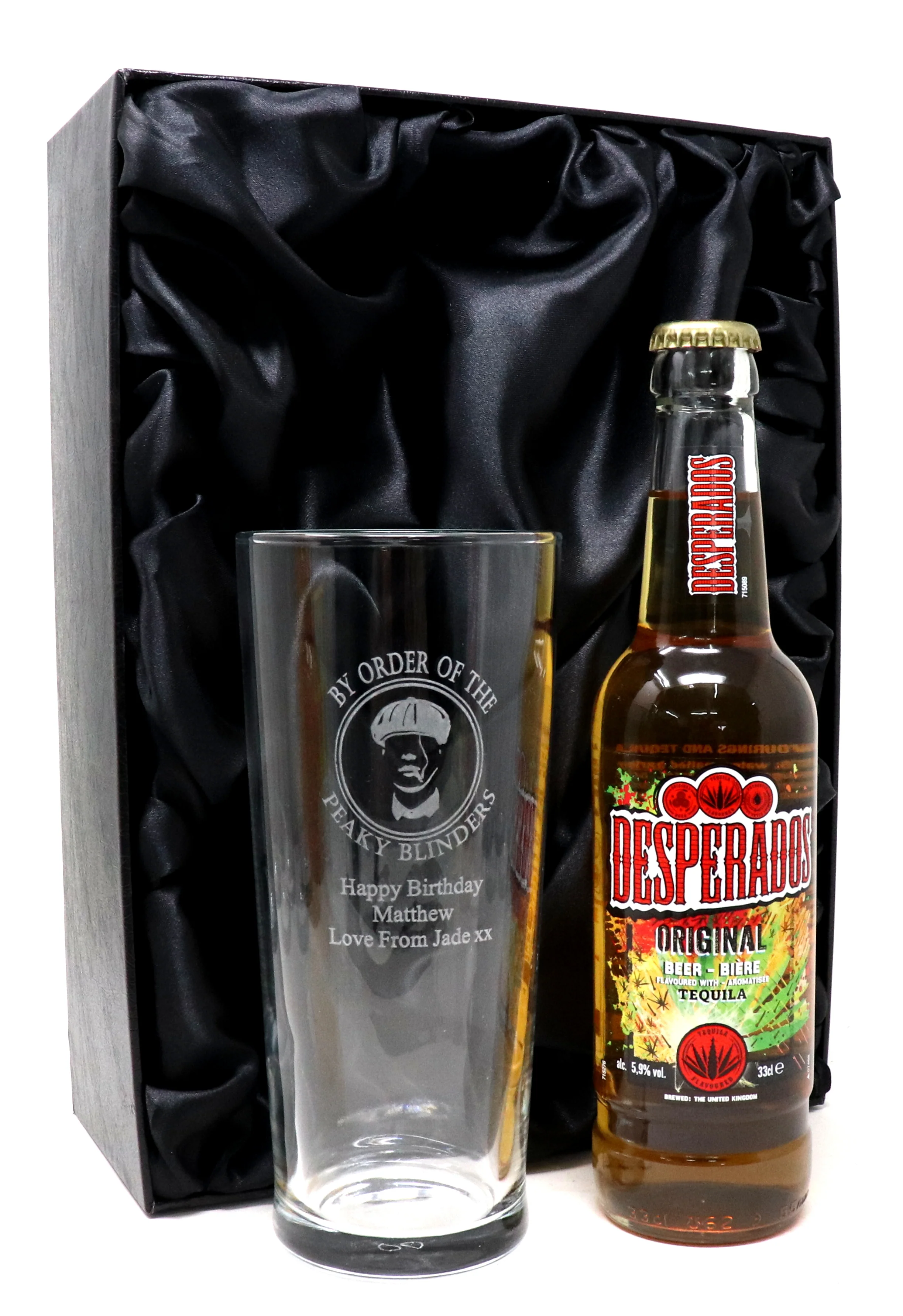 Personalised Pint Glass & Beer/Cider Gift Set - Peaky Blinders Design - Image 14