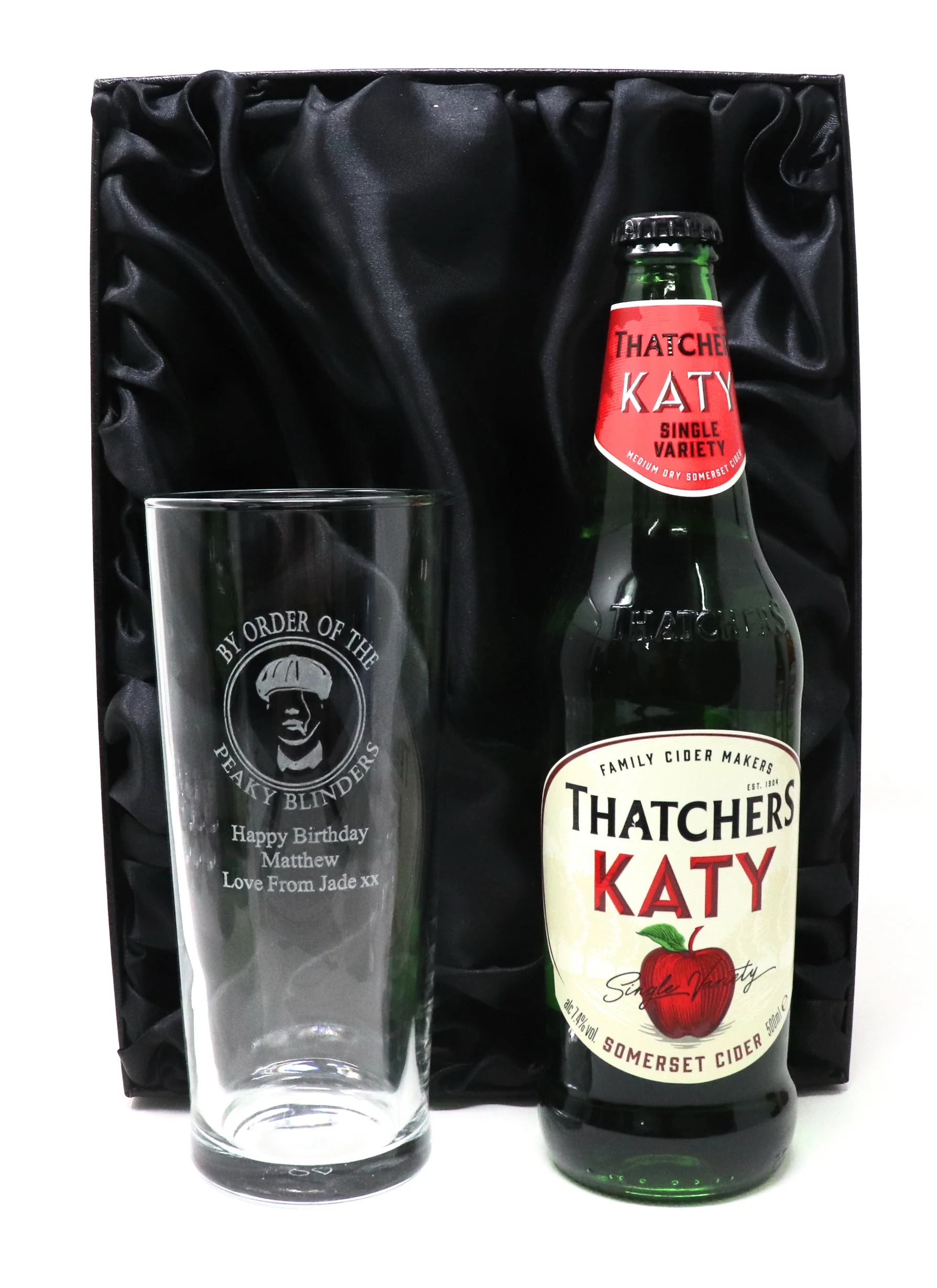 Personalised Pint Glass & Beer/Cider Gift Set - Peaky Blinders Design - Image 18