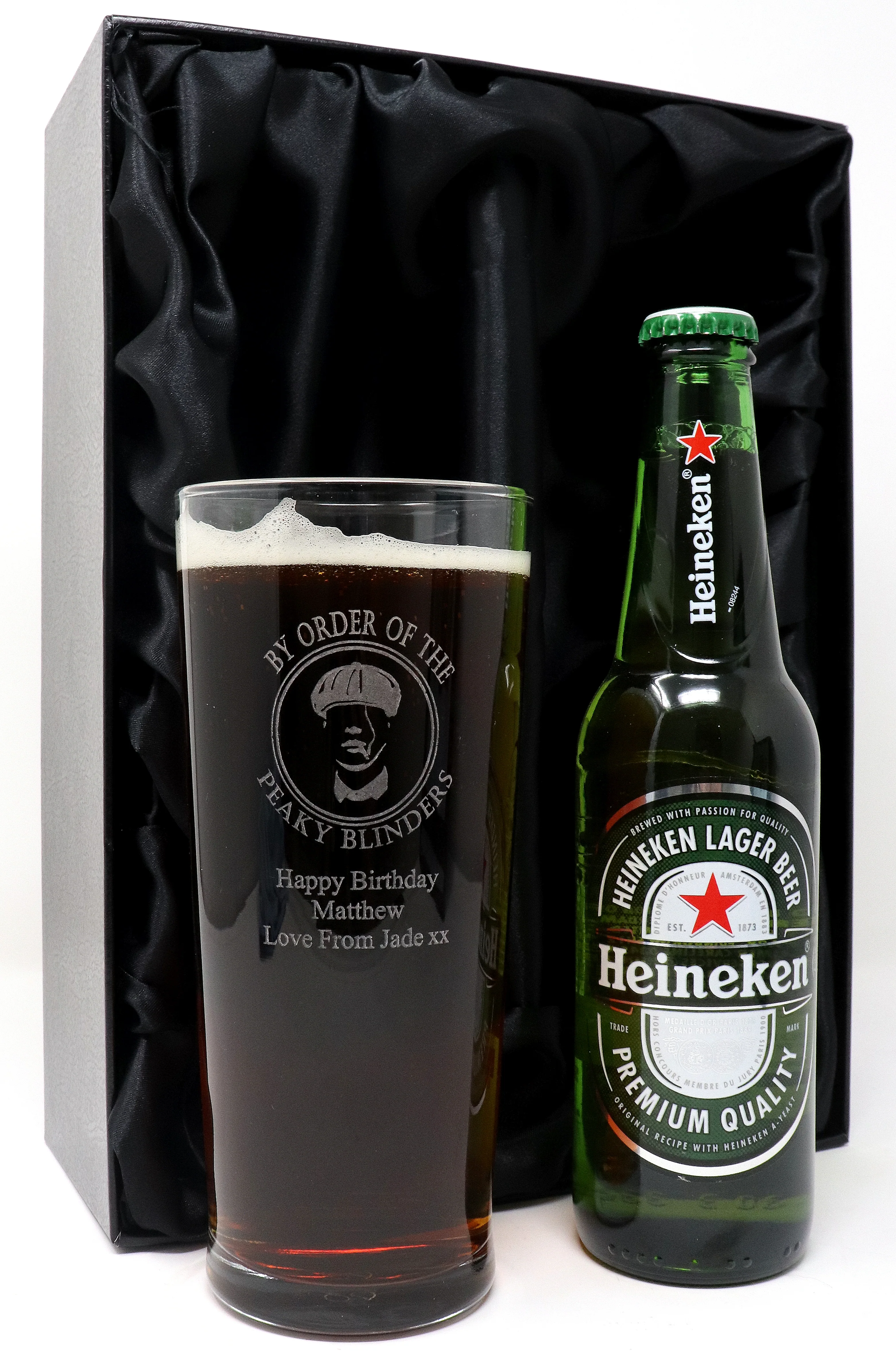 Personalised Pint Glass & Beer/Cider Gift Set - Peaky Blinders Design - Image 7
