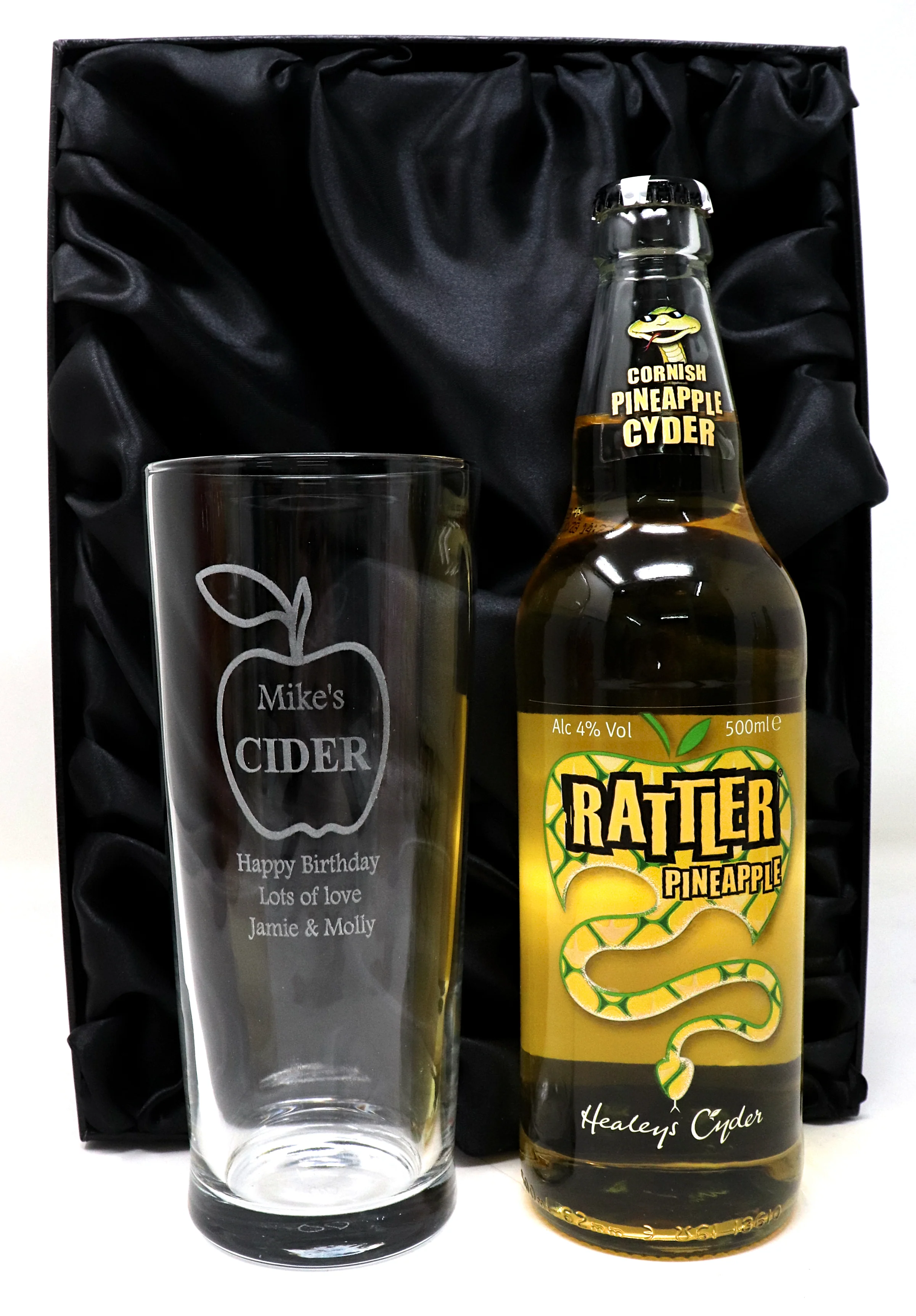 Personalised Pint Glass & Cider Gift Set - Apple Cider Design - Image 11
