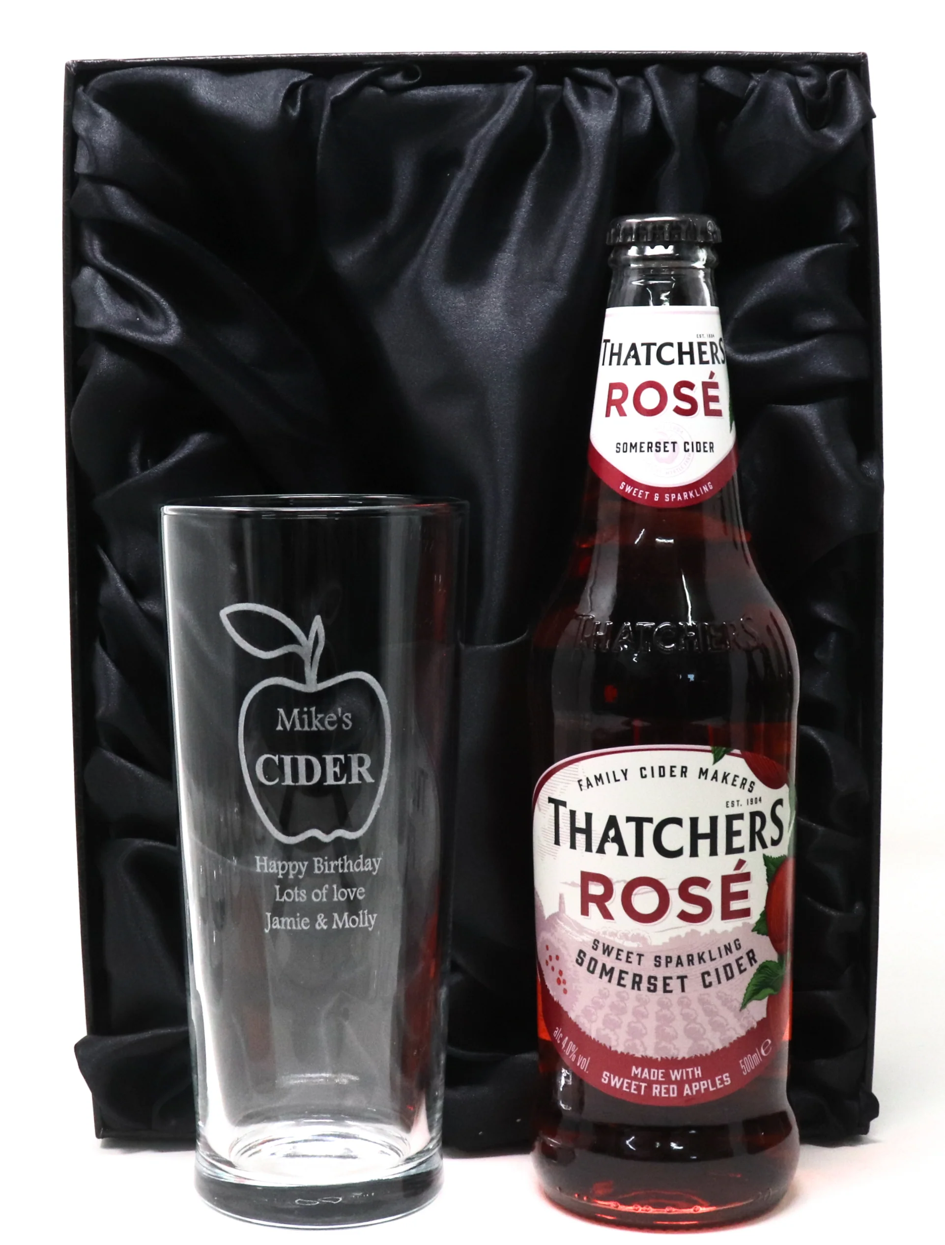 Personalised Pint Glass & Cider Gift Set - Apple Cider Design - Image 12