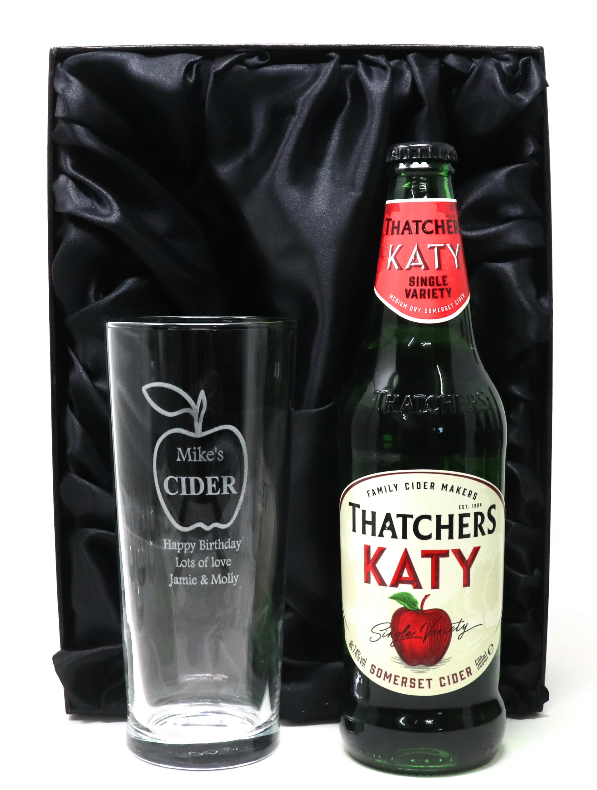 Personalised Pint Glass & Cider Gift Set - Apple Cider Design - Image 13
