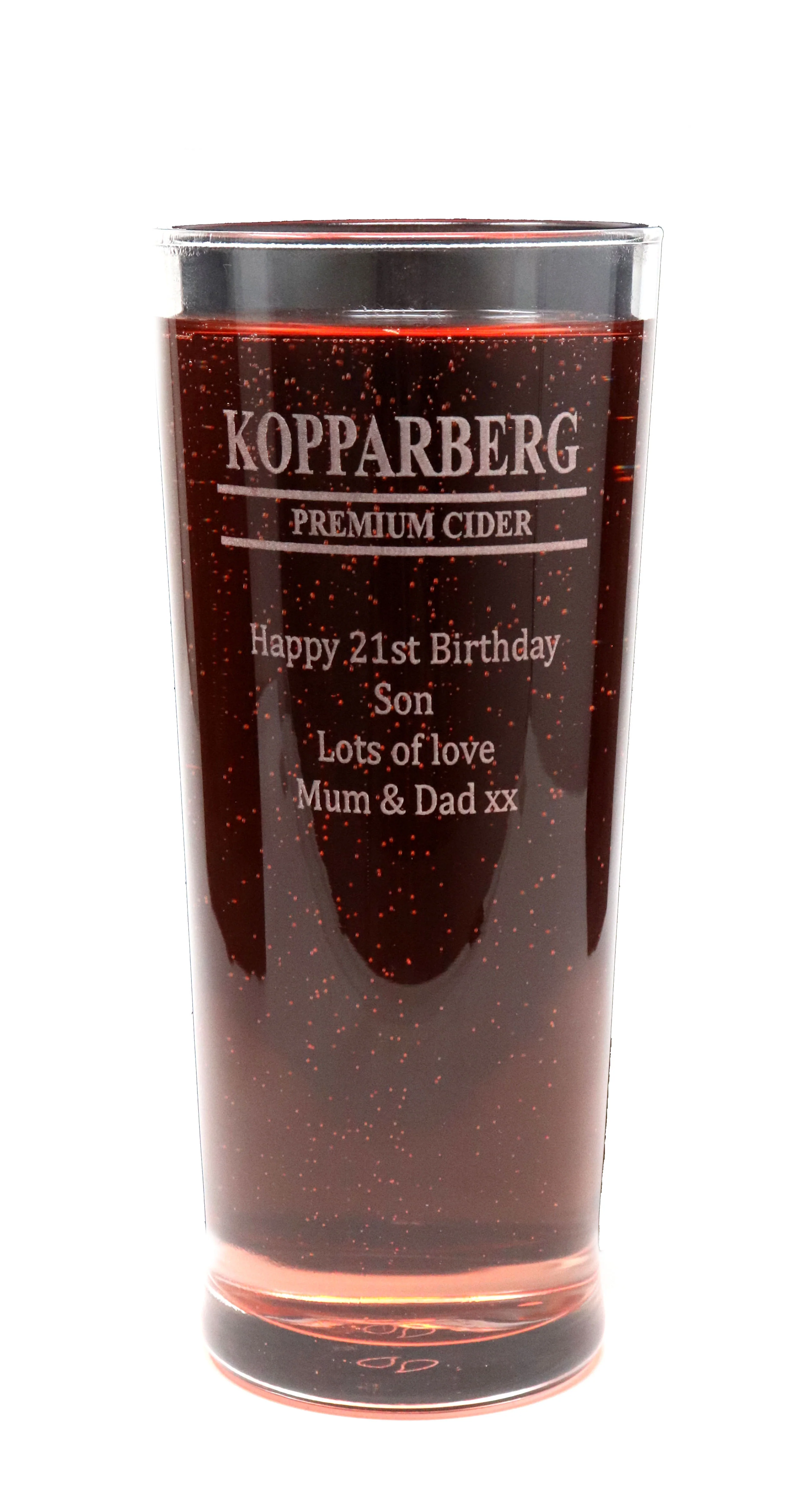 Personalised Pint Glass - Kopparberg Design - Image 3