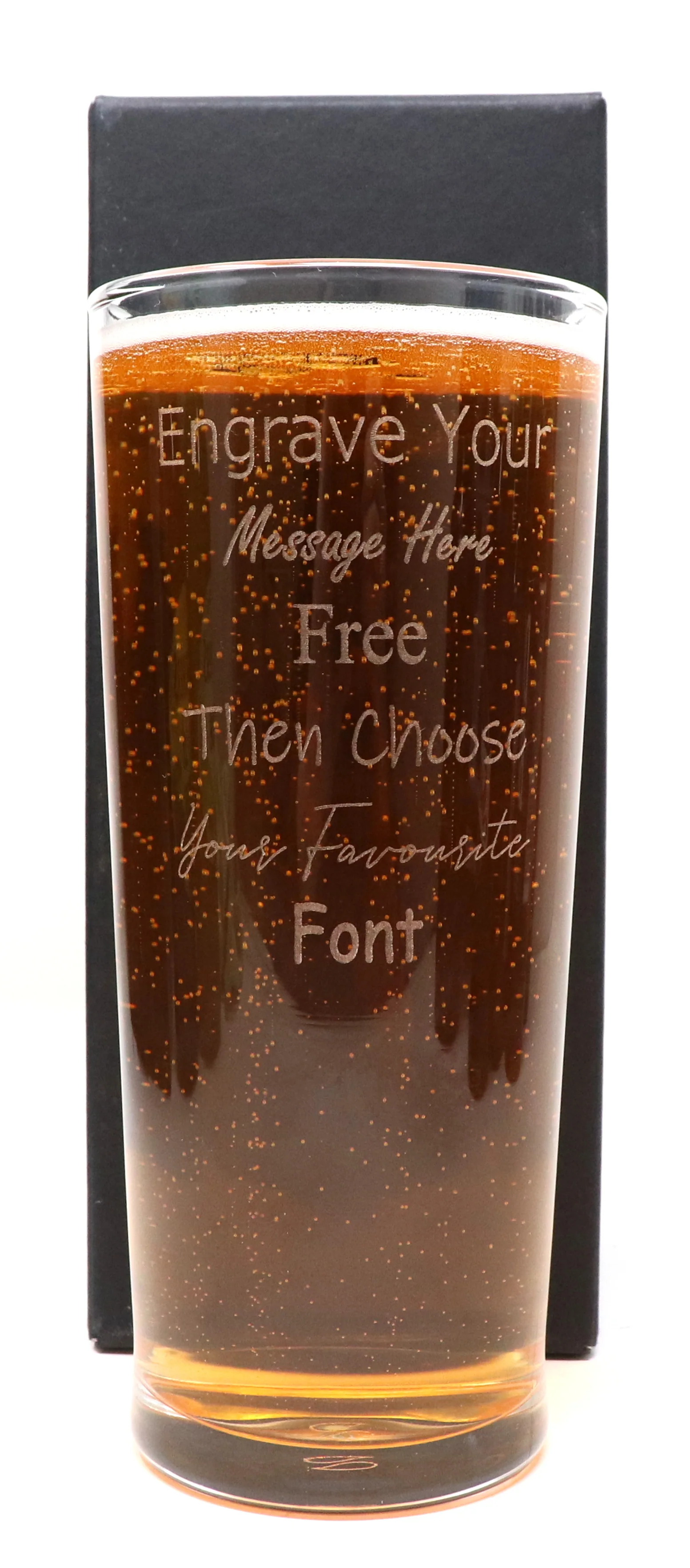 Personalised Pint Glass & 6 Bottles of Hawkstone Beer Gift Set - Image 2