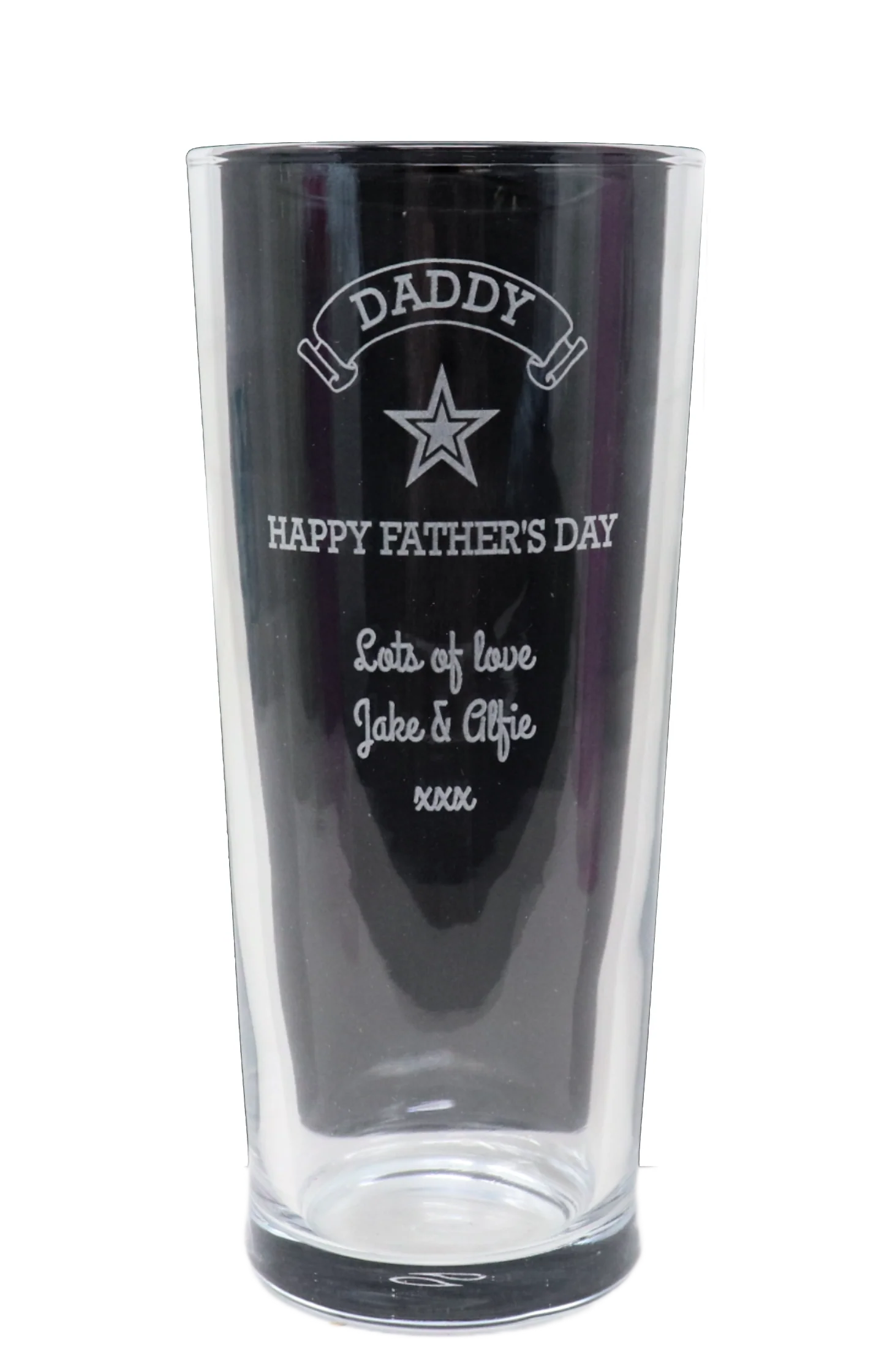 Personalised Pint Glass & Beer/Cider - Father's Day Design - Image 3