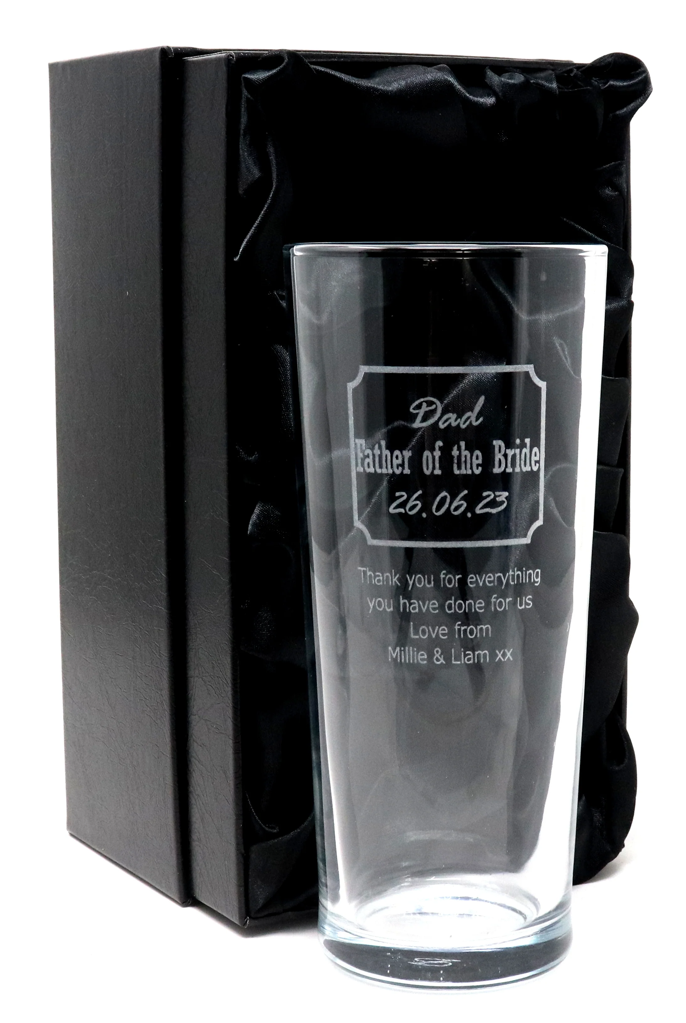 Personalised Engraved Pint Glass - Best Man Wedding Design - Image 4