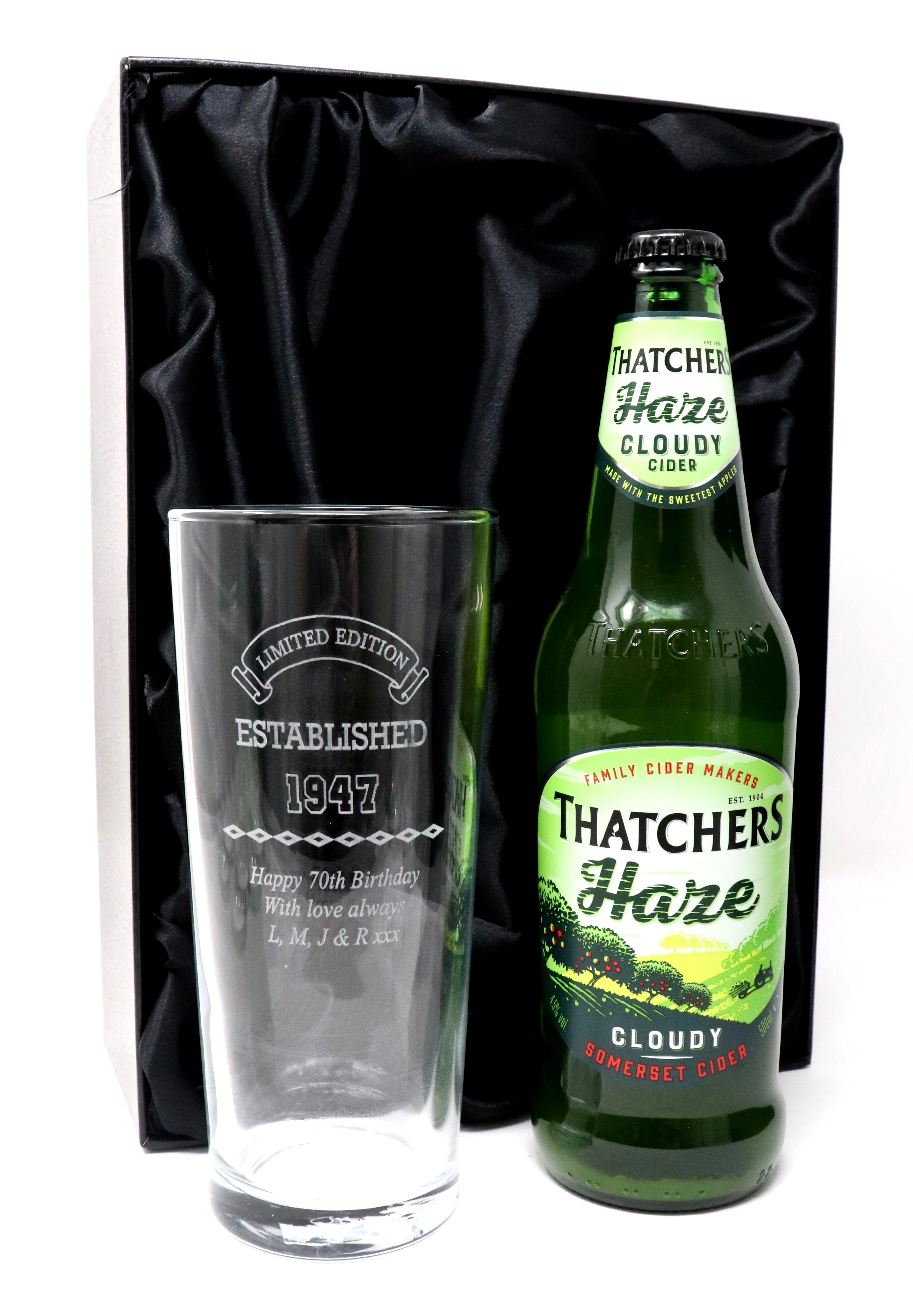 Personalised Pint Glass & Beer/Cider - Established Birthday Design - Image 10