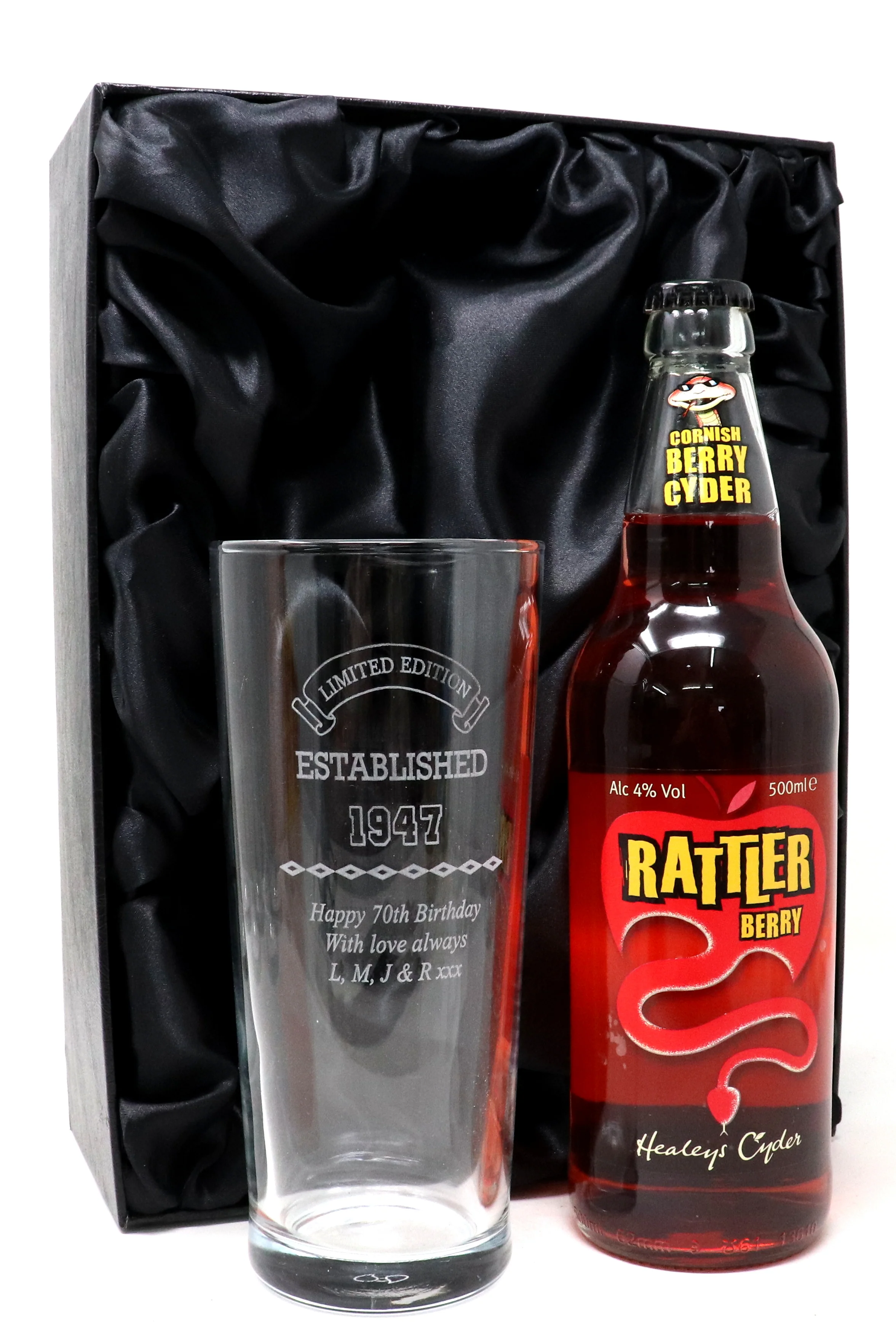 Personalised Pint Glass & Beer/Cider - Established Birthday Design - Image 15