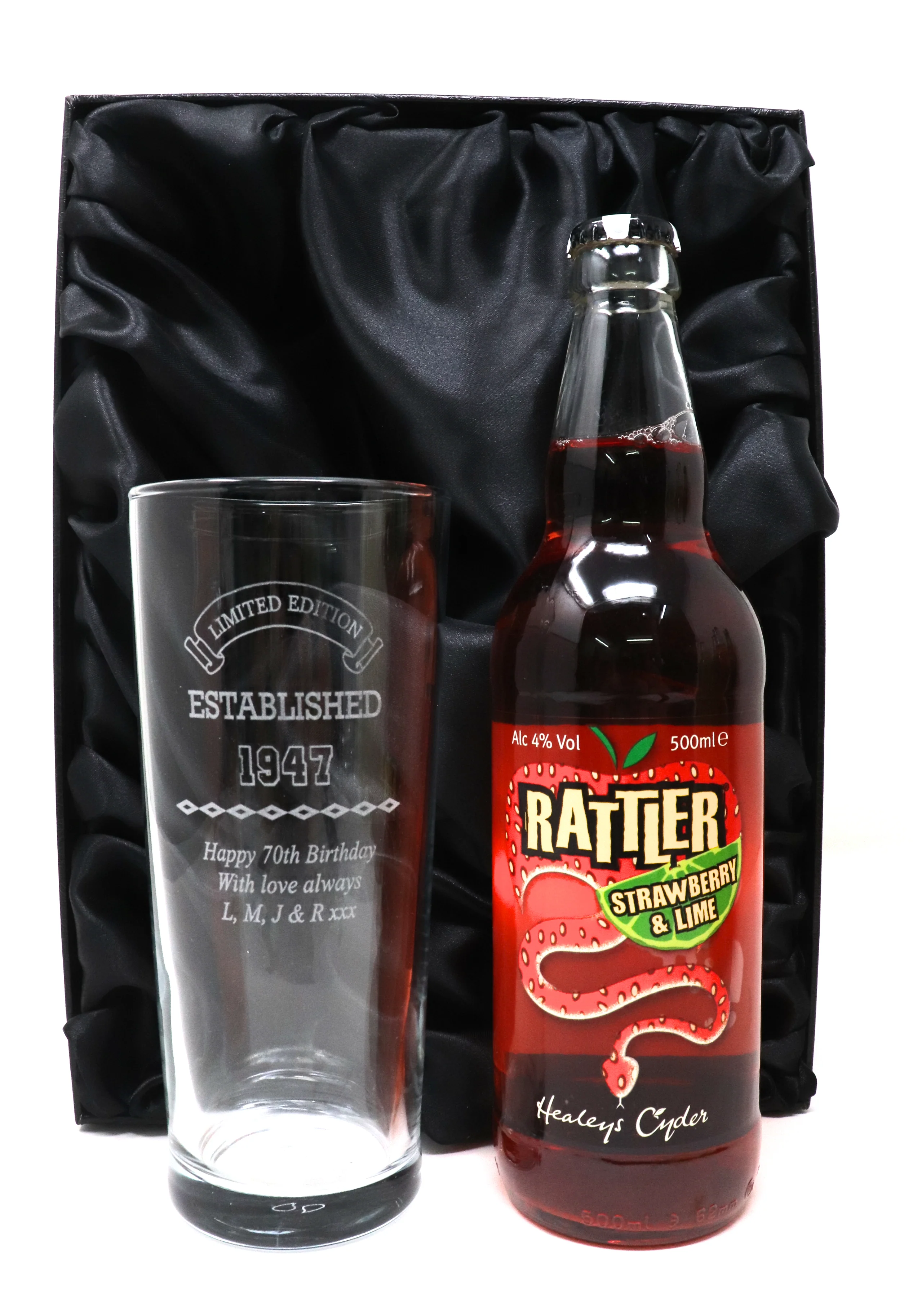 Personalised Pint Glass & Beer/Cider - Established Birthday Design - Image 18