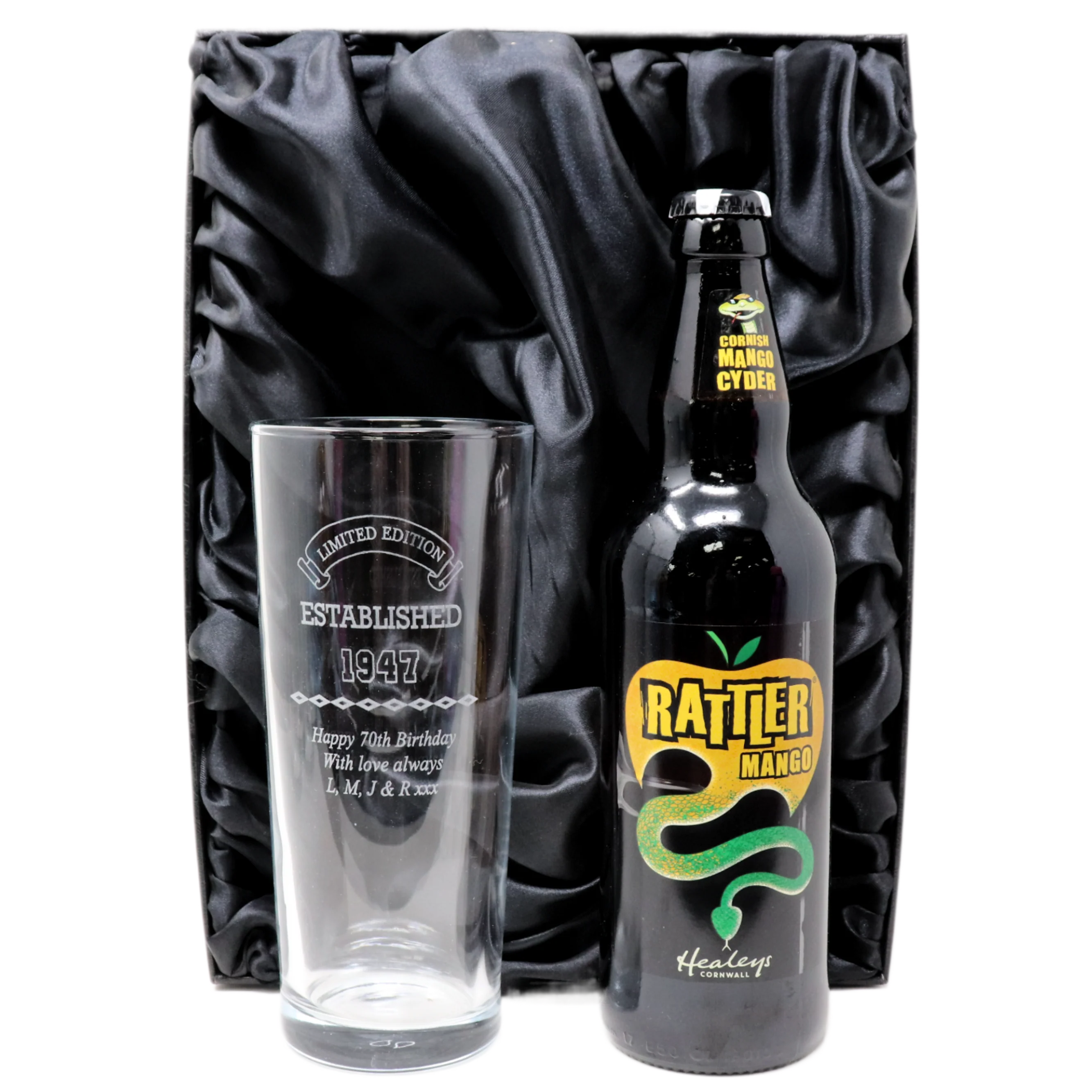 Personalised Pint Glass & Beer/Cider - Established Birthday Design - Image 24