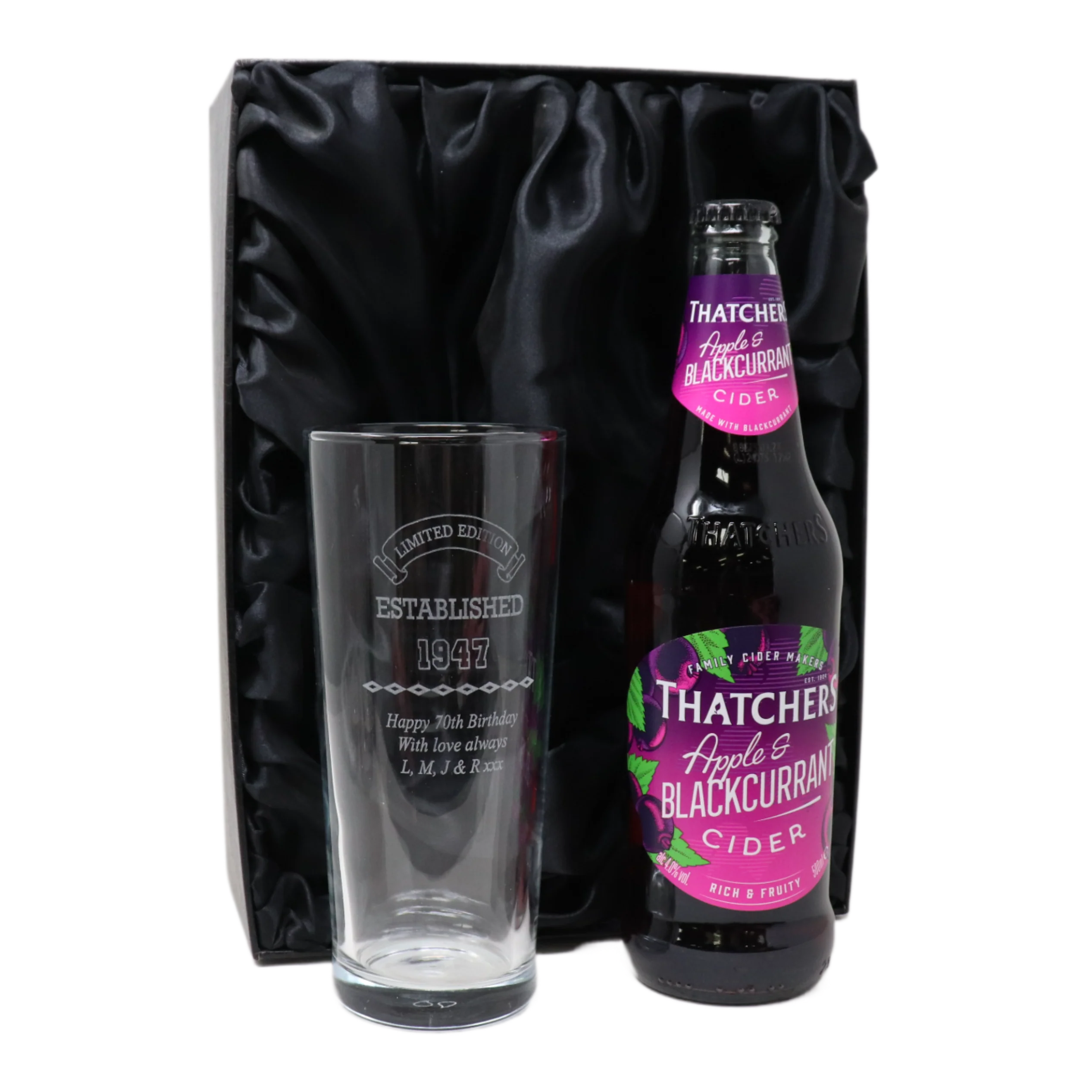 Personalised Pint Glass & Beer/Cider - Established Birthday Design - Image 4
