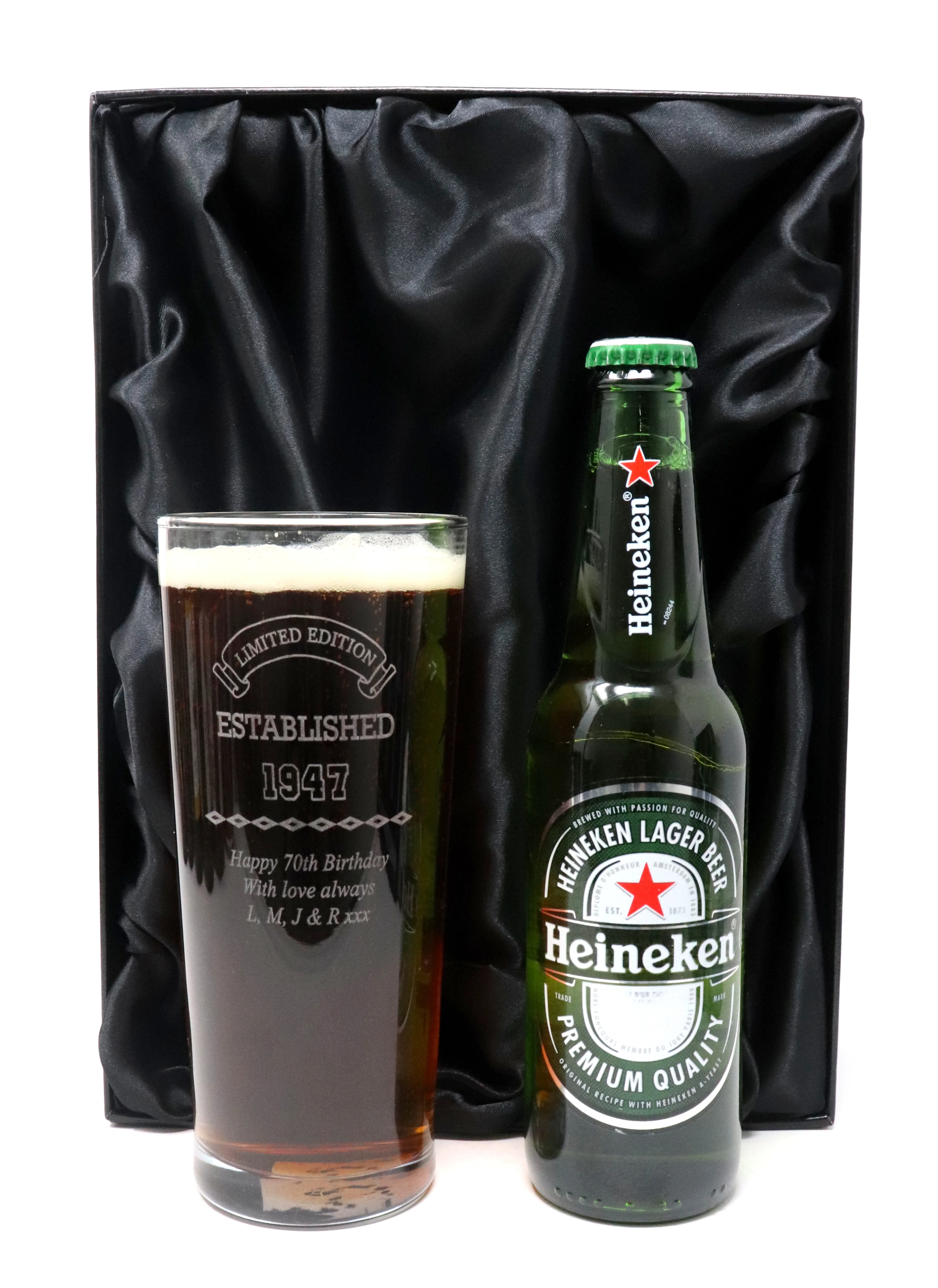 Personalised Pint Glass & Beer/Cider - Established Birthday Design - Image 7