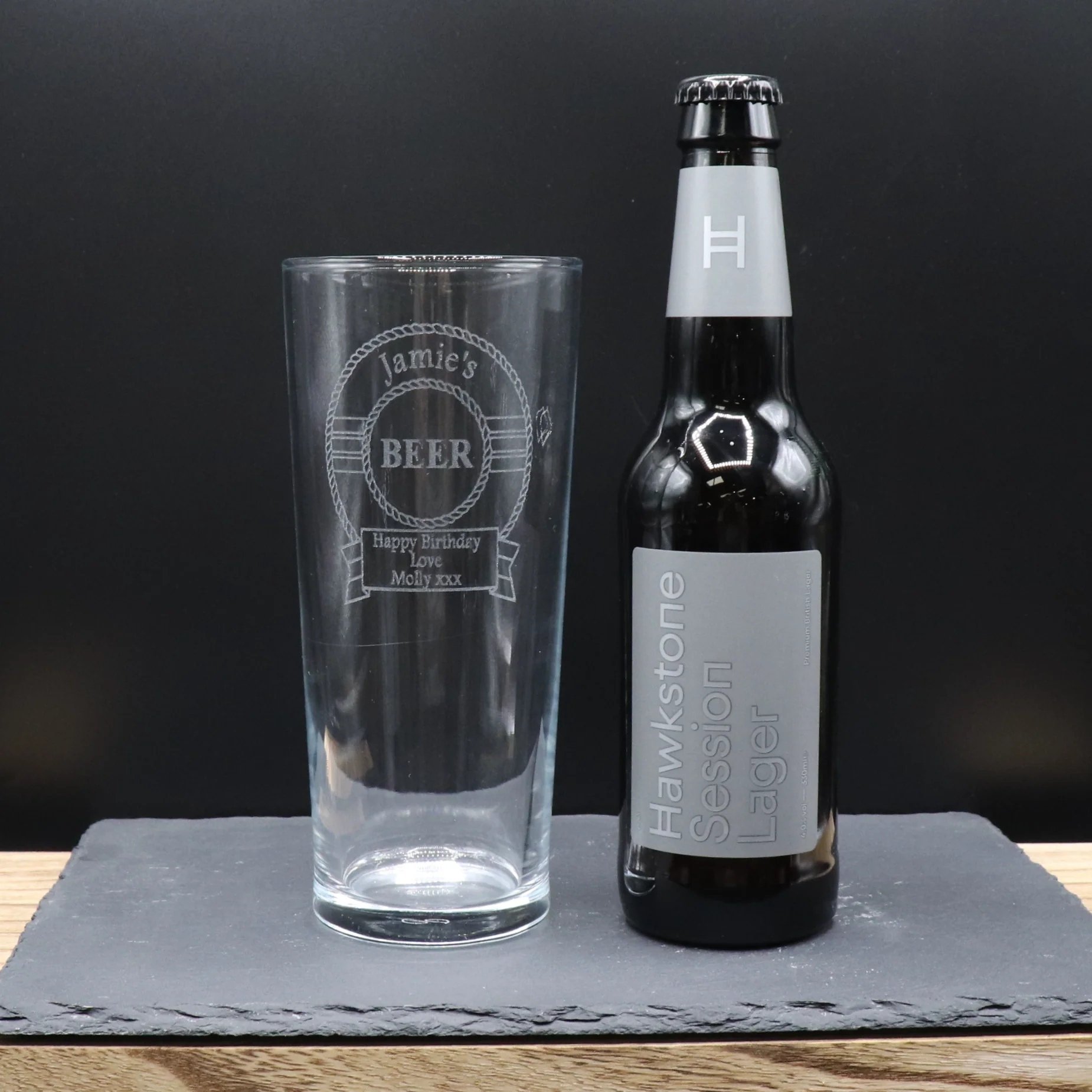 Personalised Pint Glass & Beer Gift Set - Beer Design - Image 10