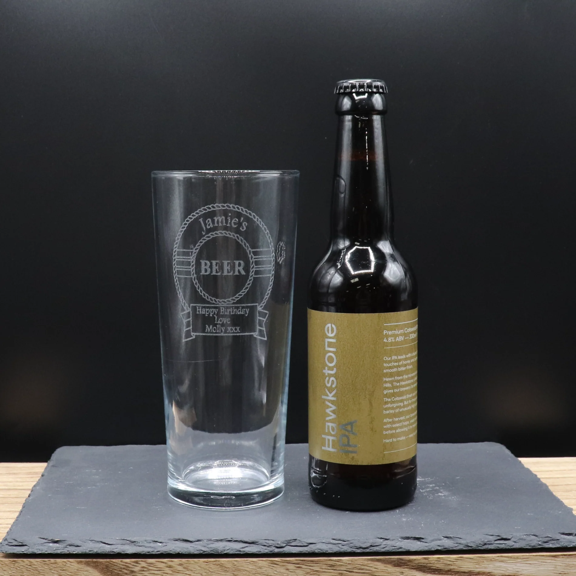 Personalised Pint Glass & Beer Gift Set - Beer Design - Image 11