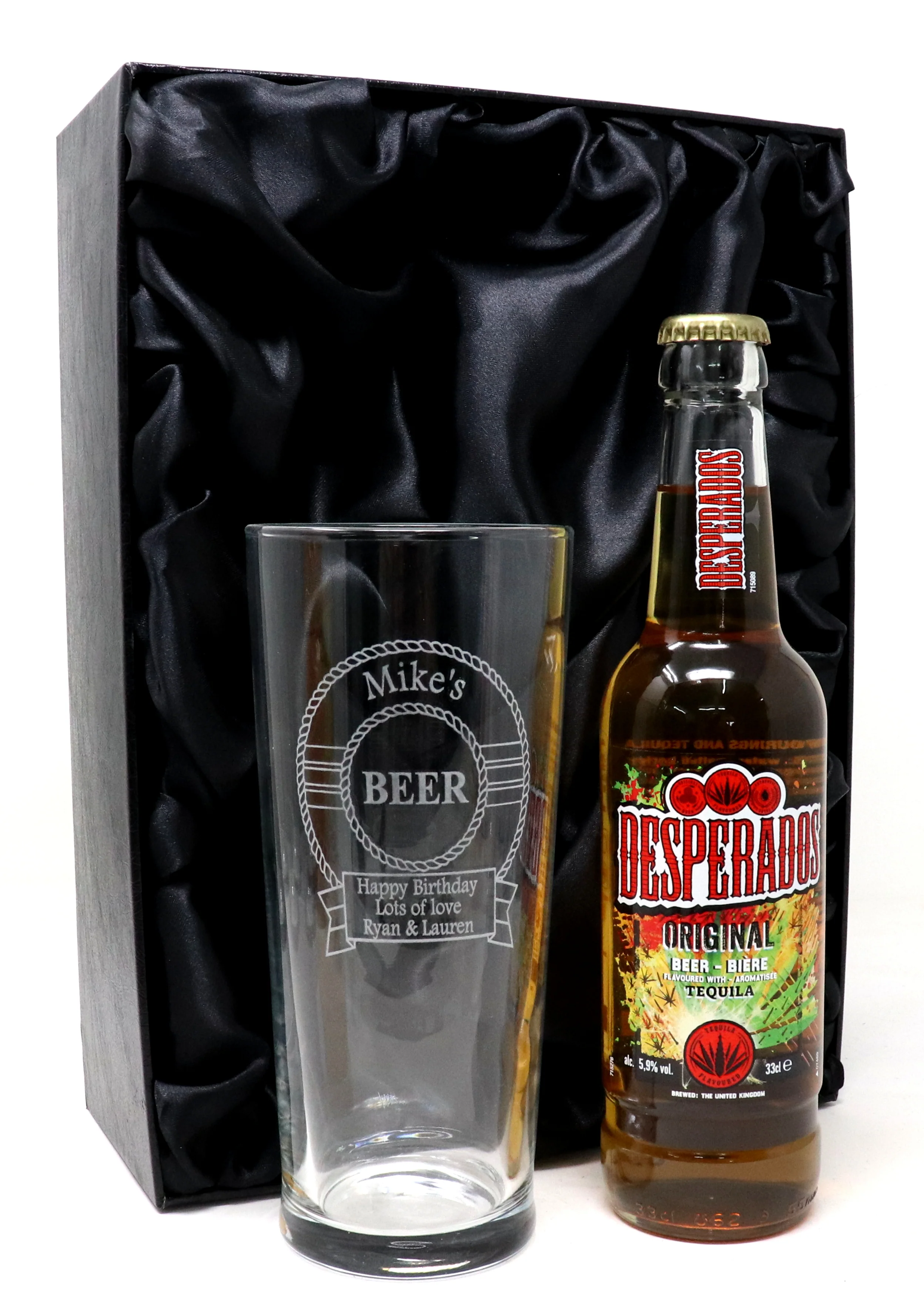 Personalised Pint Glass & Beer Gift Set - Beer Design - Image 3