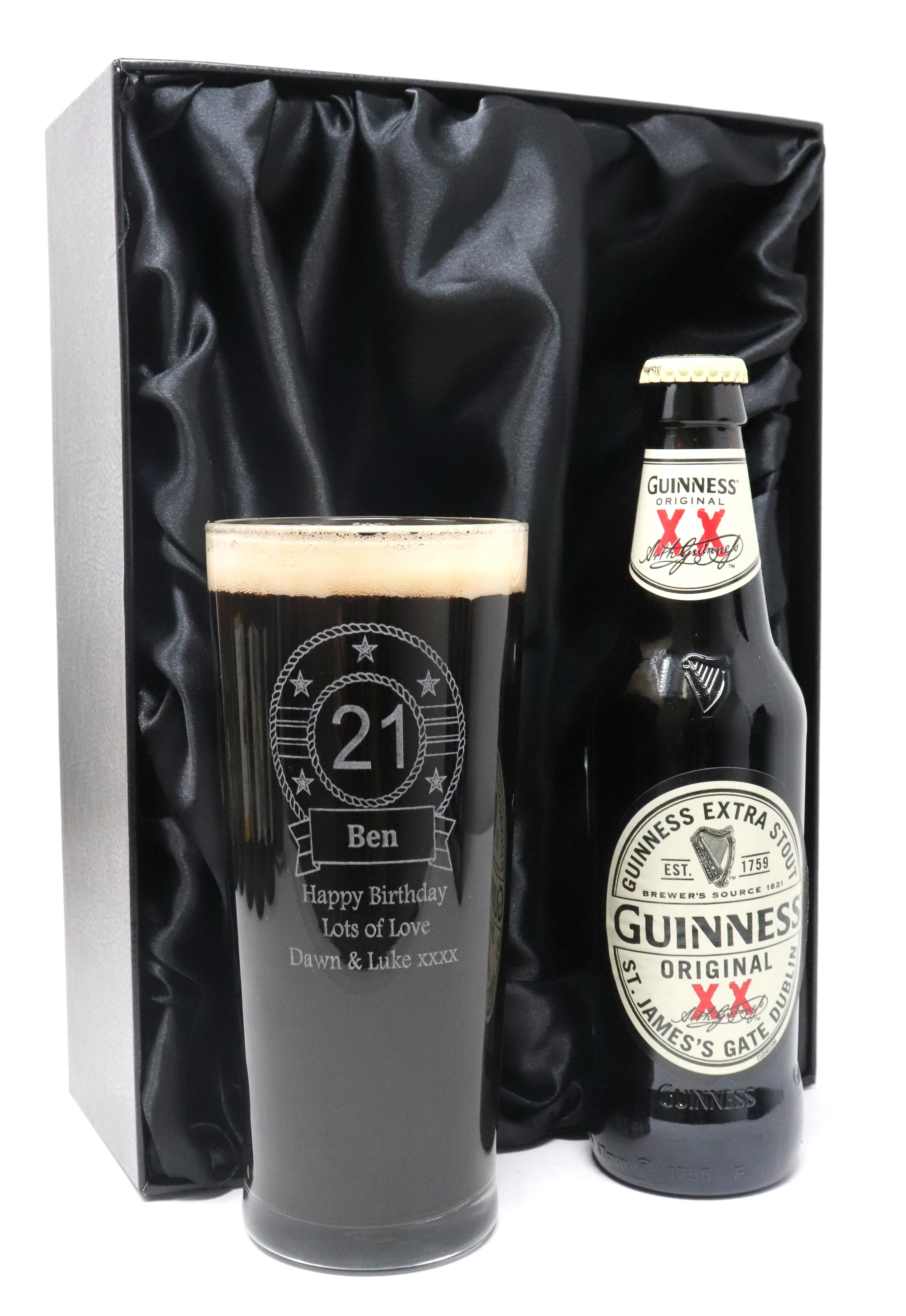 Personalised Birthday Pint Glass & Beer/Cider Gift Set - Image 3