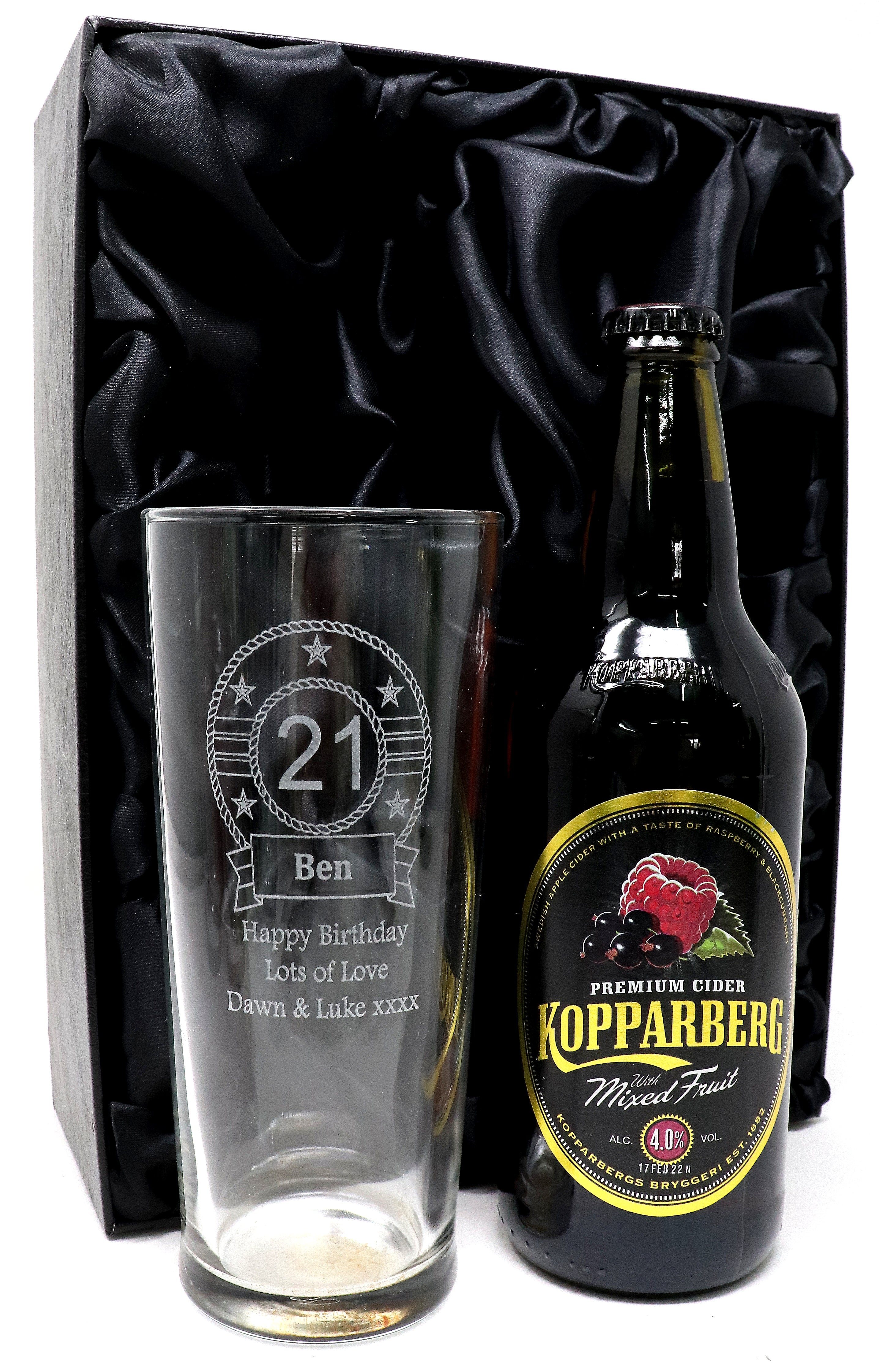 Personalised Birthday Pint Glass & Beer/Cider Gift Set - Image 9
