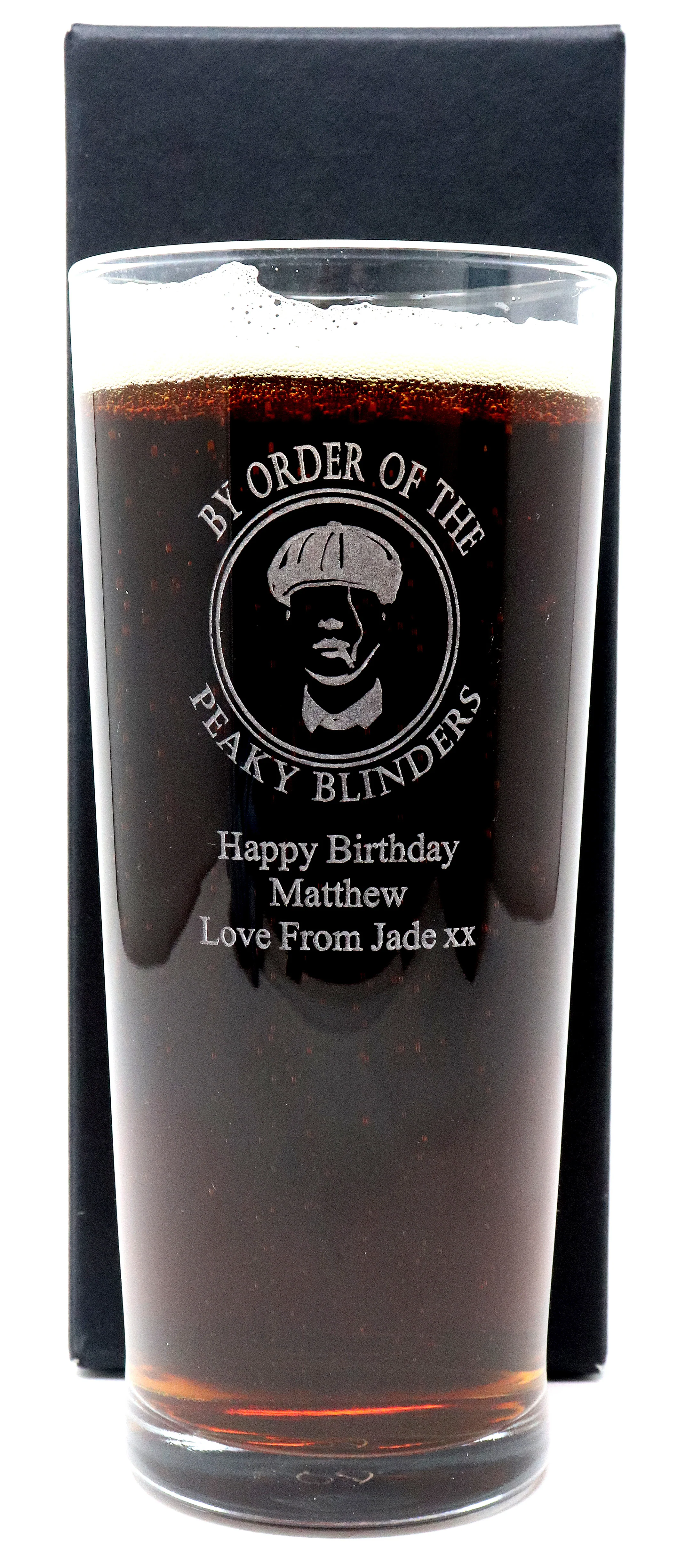 Personalised Engraved Peaky Blinders Pint Glass