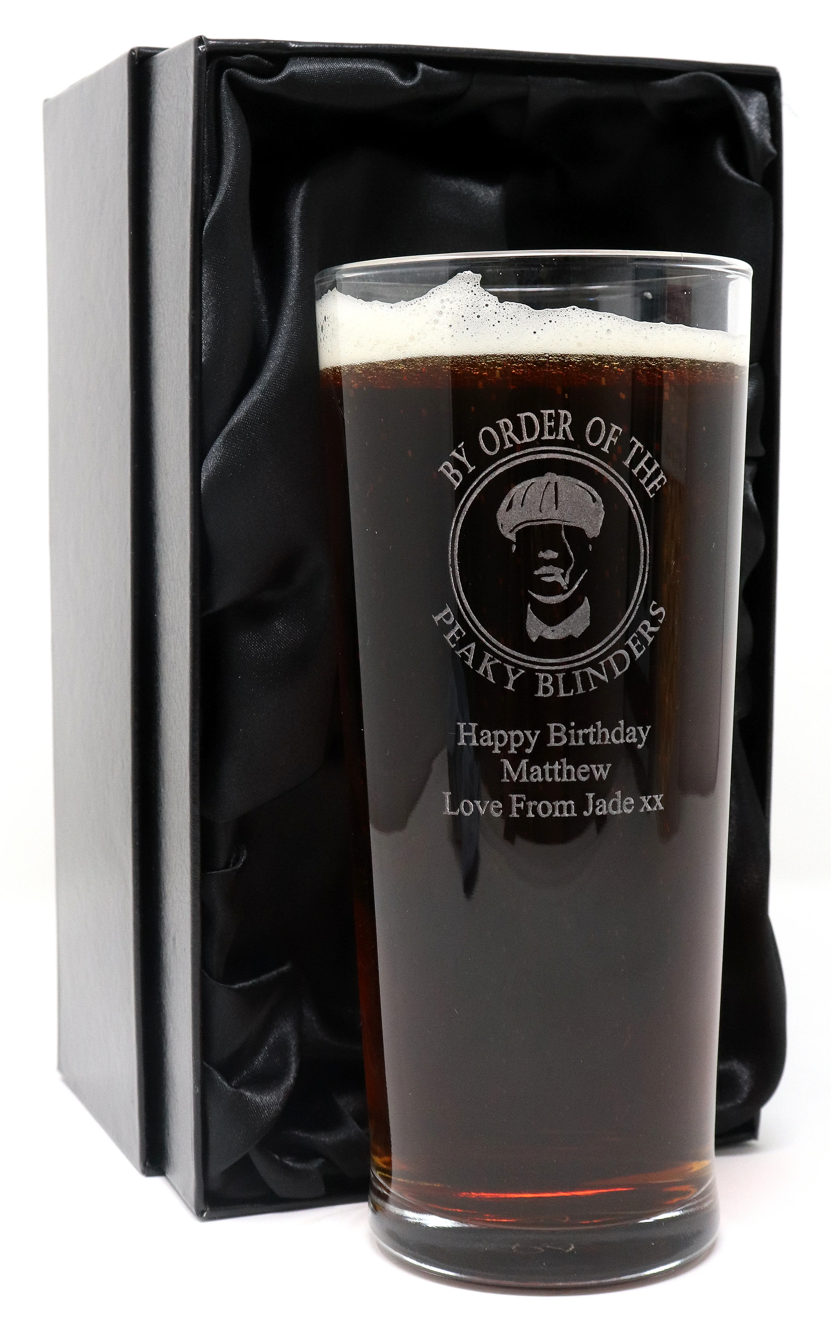 Personalised Engraved Peaky Blinders Pint Glass - Image 3