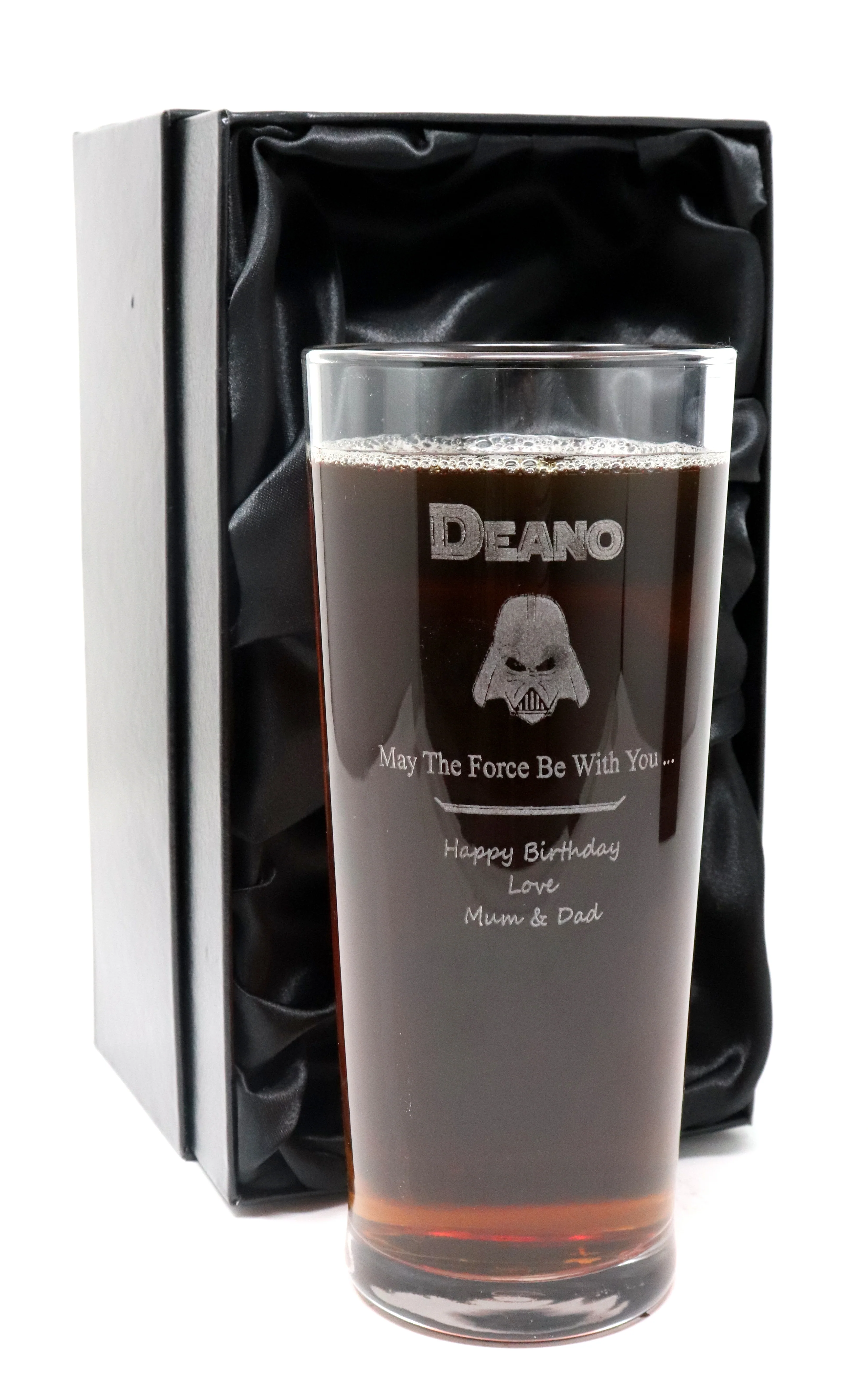 Personalised Pint Glass - Star Wars Darth Vader Design - Image 2