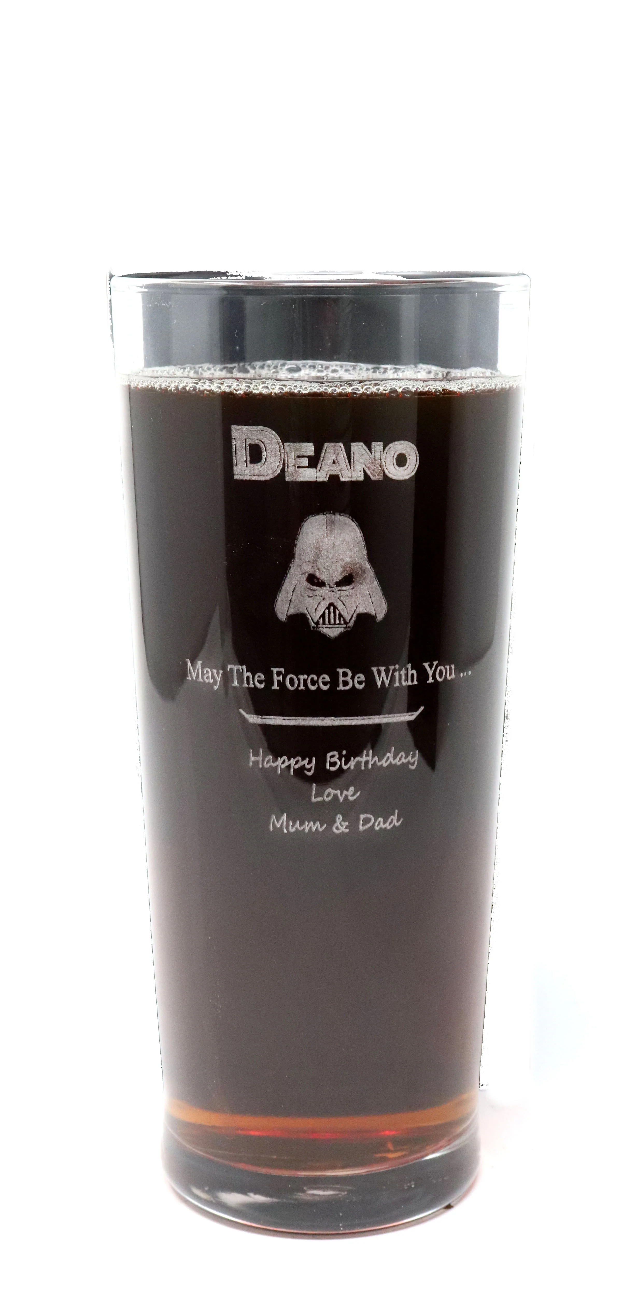 Personalised Pint Glass - Star Wars Darth Vader Design - Image 3