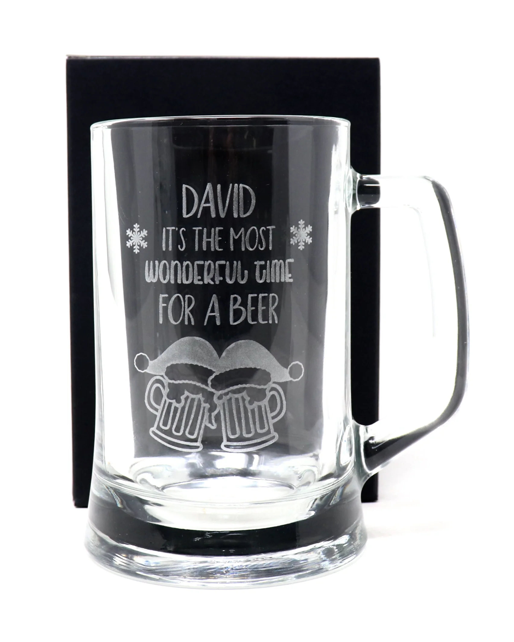 Personalised Pint Glass Tankard & Bottle of Hawkstone Beer - Christmas Beer Design - Image 5