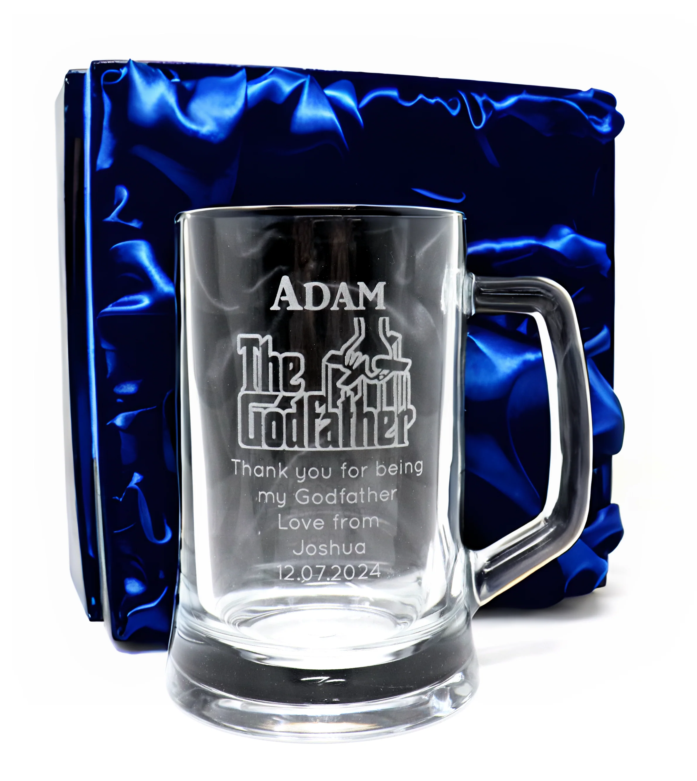 Personalised Pint Glass Tankard - The Godfather Design - Image 3