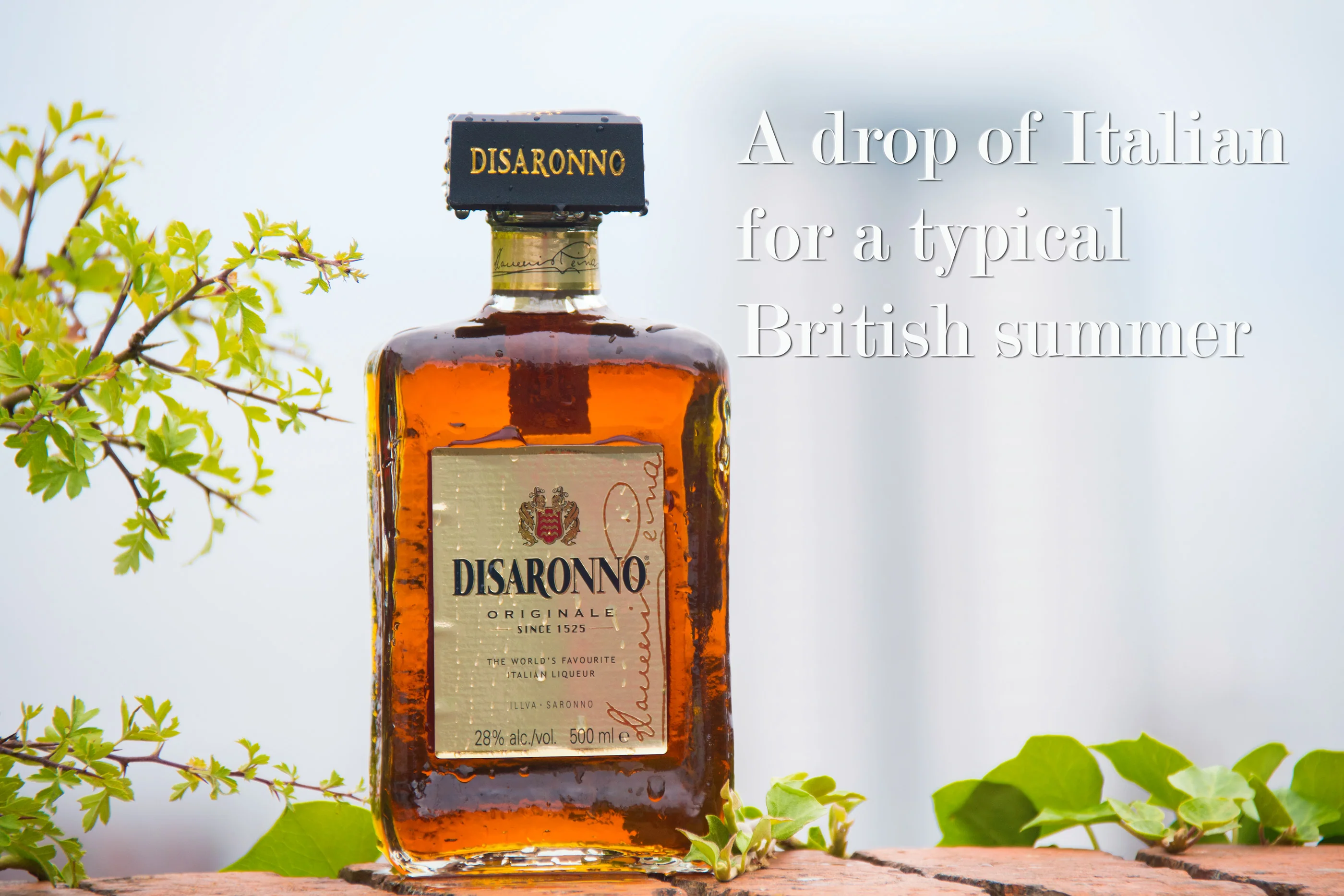 Personalised Highball Glass & Disaronno - Label Design - Image 5