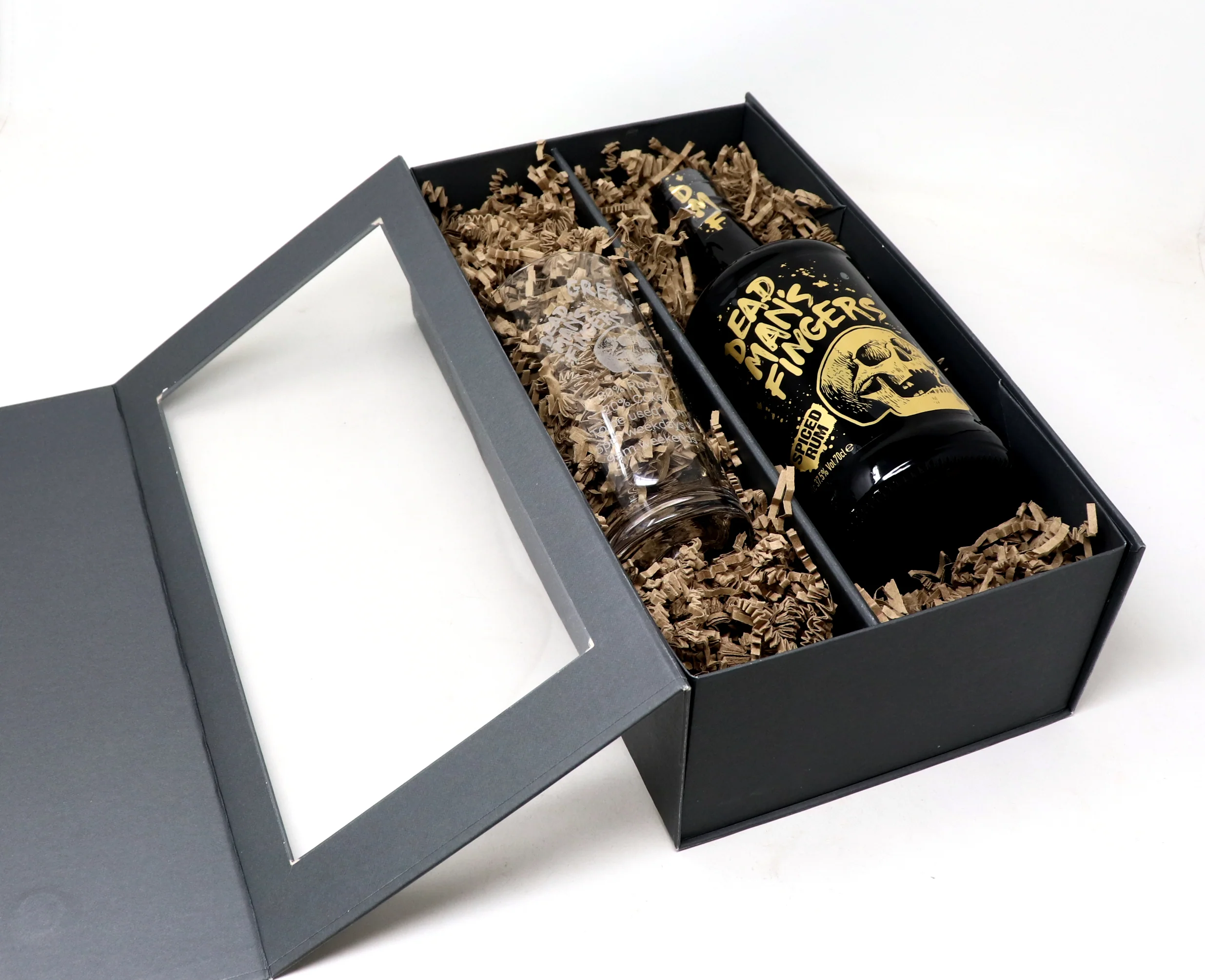 Personalised Dead Man's Fingers Rum Highball Glass & 70cl Bottle of Rum Gift Set - Image 4