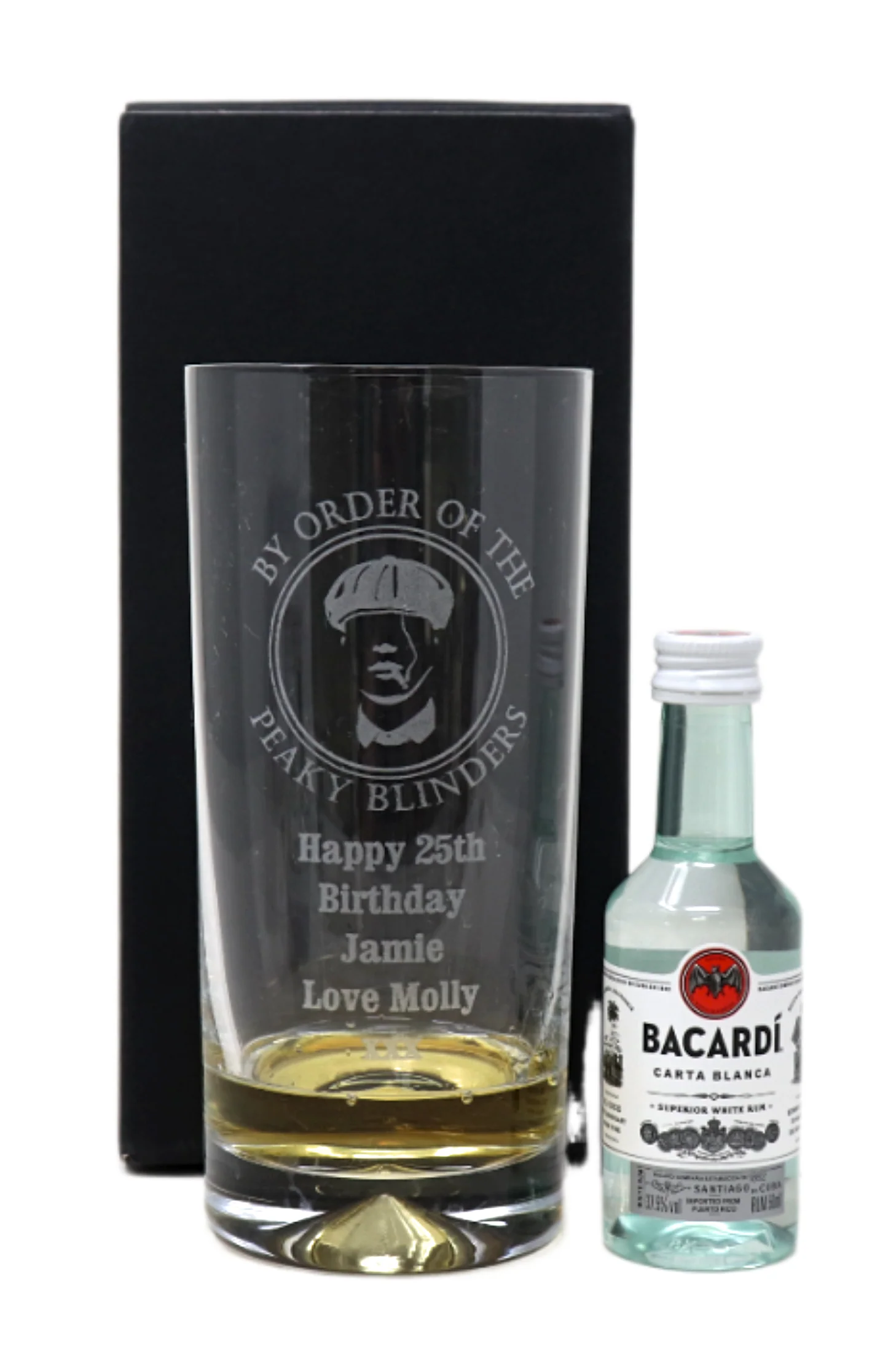 Personalised Highball Glass & Miniature - Peaky Blinders Design - Image 12