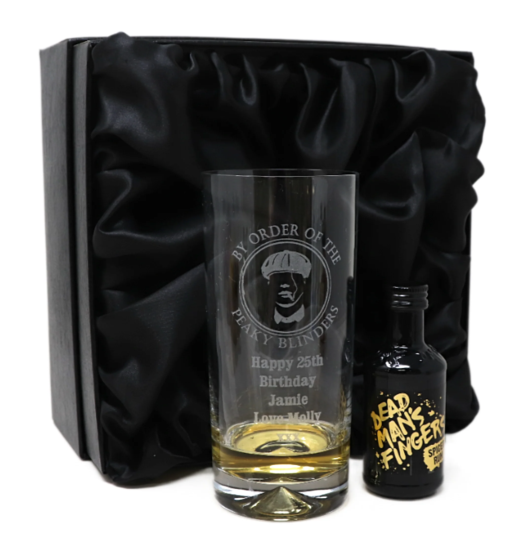 Personalised Highball Glass & Miniature - Peaky Blinders Design - Image 6