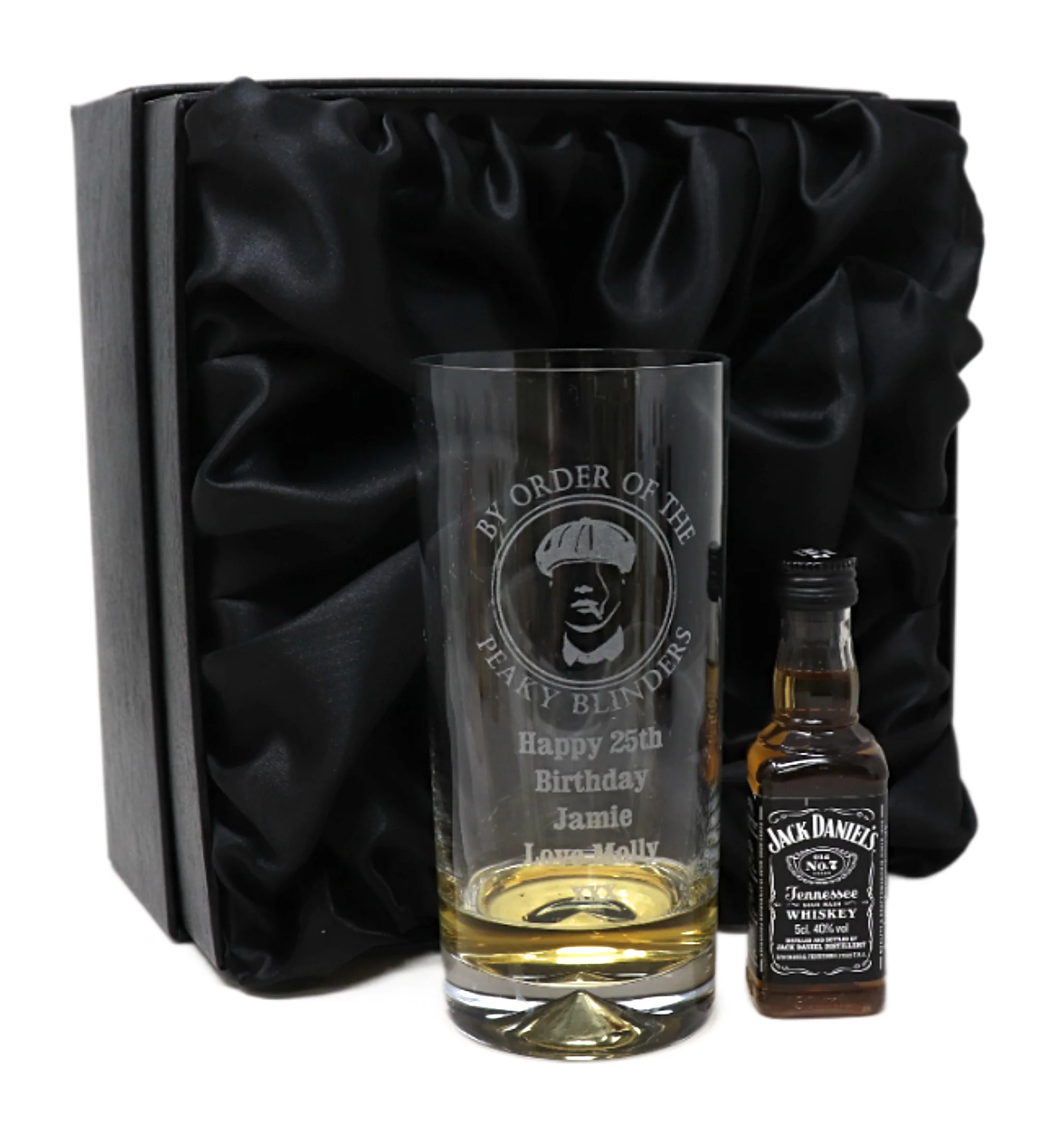 Personalised Highball Glass & Miniature - Peaky Blinders Design - Image 8