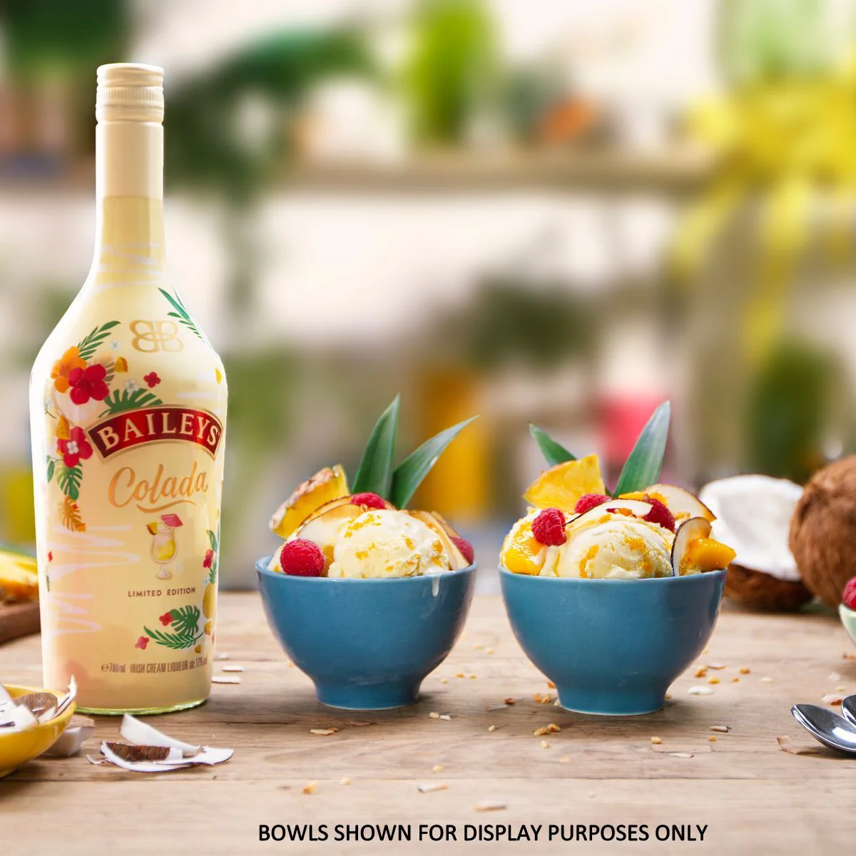 Personalised Dimple Glass Tumbler & 70cl Baileys Pina Colada - Baileys Design - Image 4